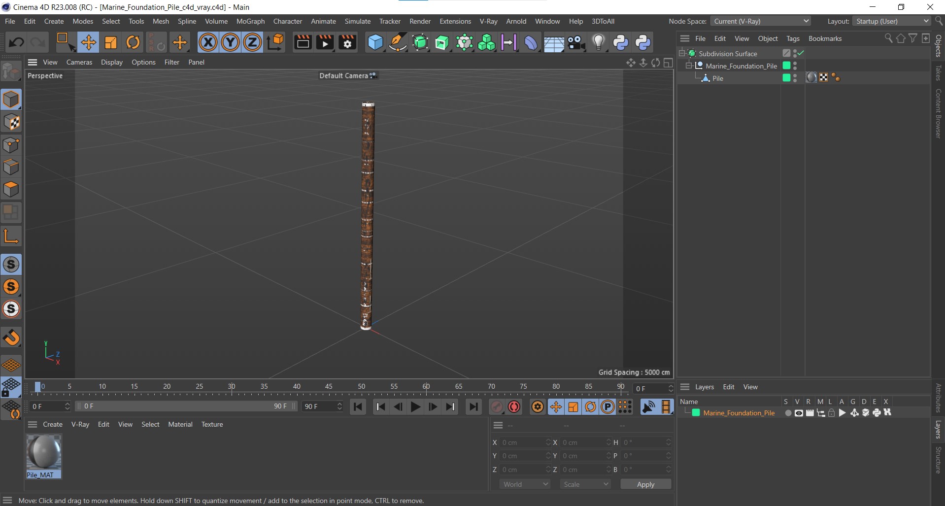 Marine Foundation Pile 3D