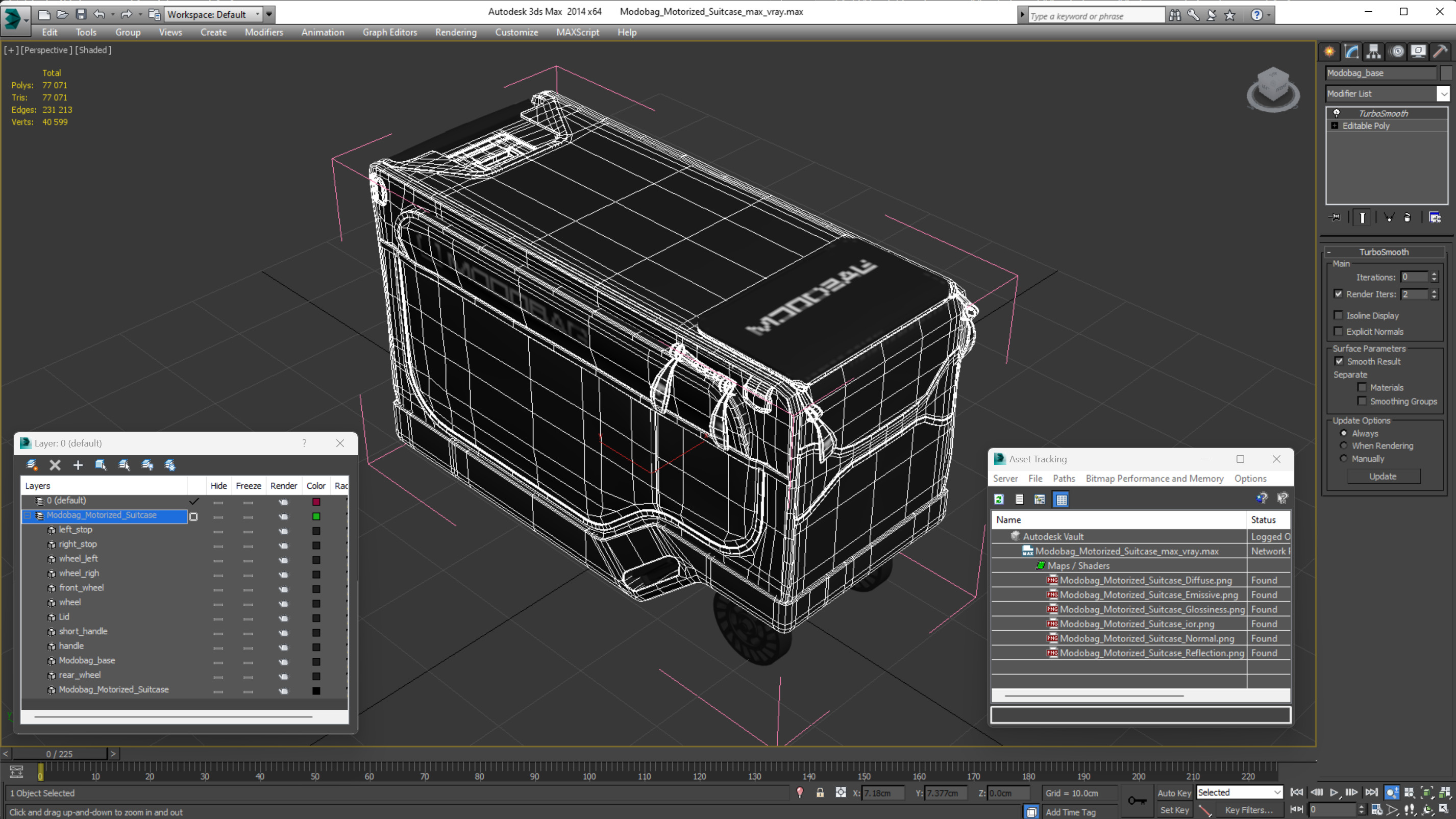 3D Modobag Motorized Suitcase