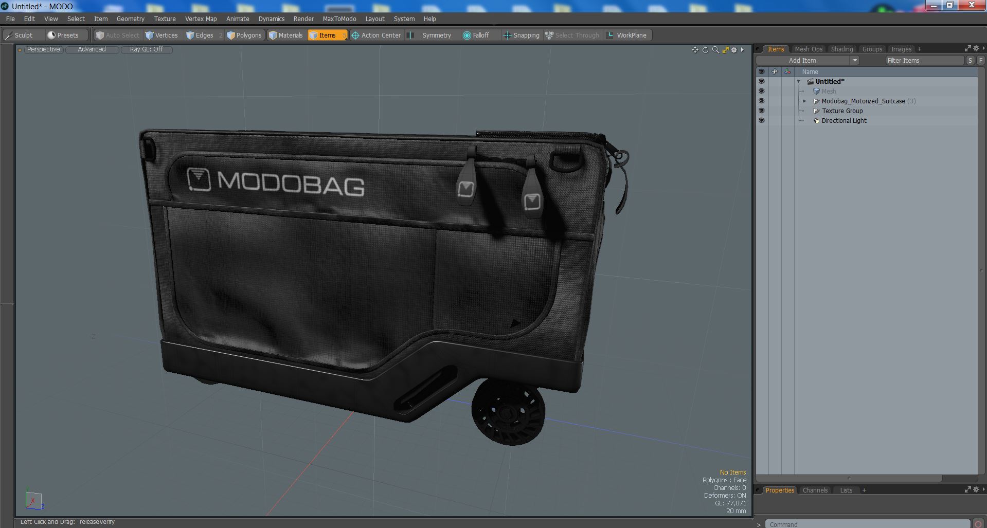 3D Modobag Motorized Suitcase