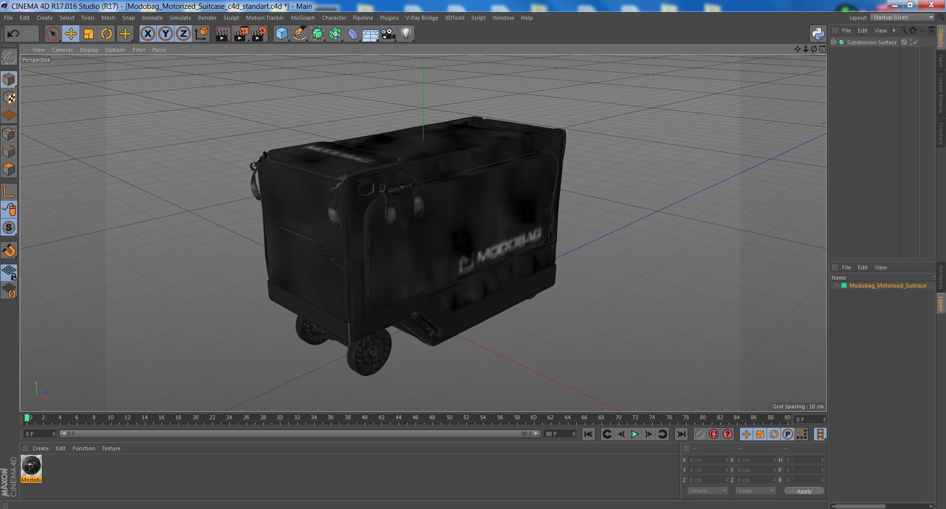 3D Modobag Motorized Suitcase