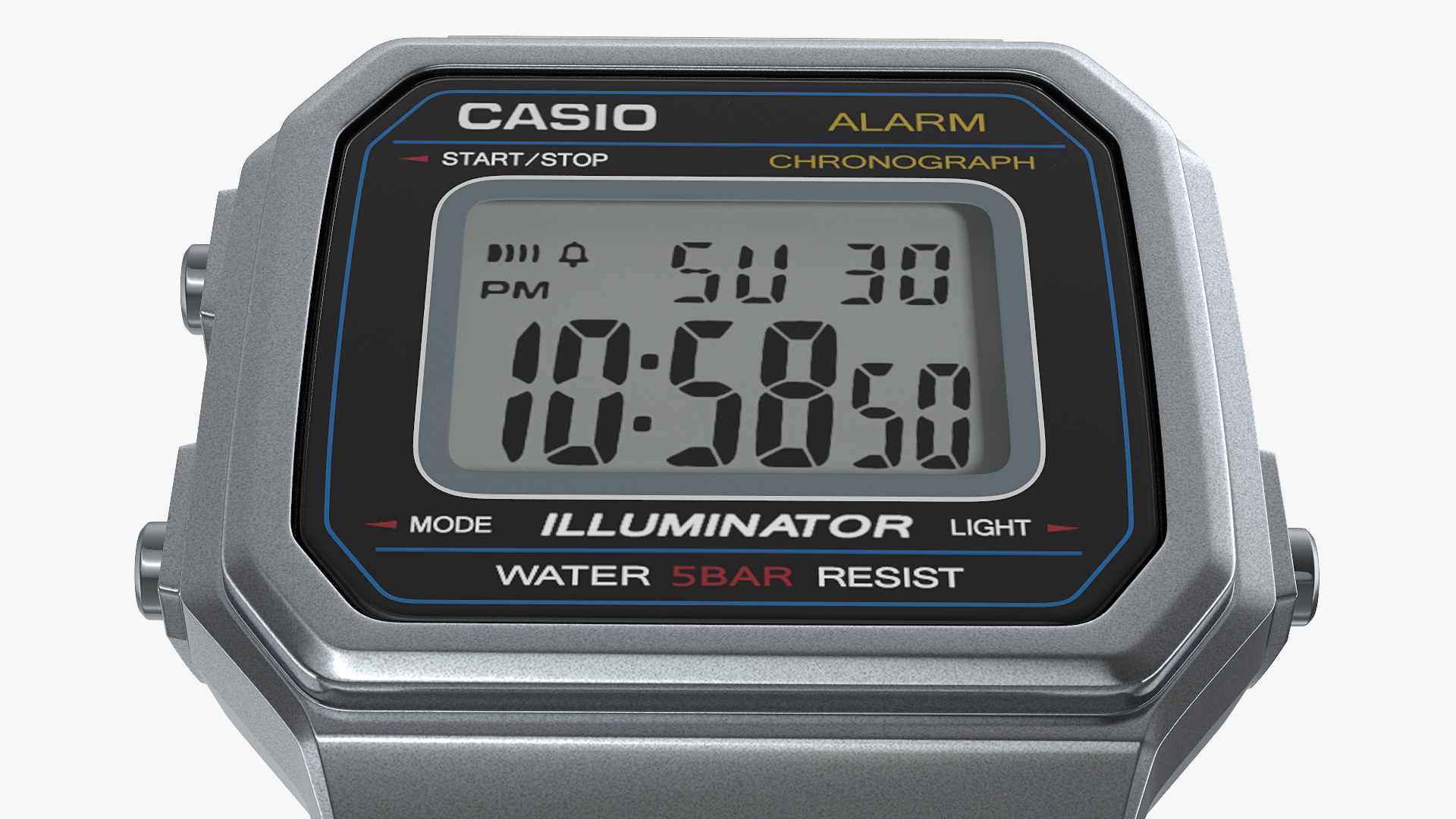 3D Casio Illuminator b650wd-1a Stainless Steel model