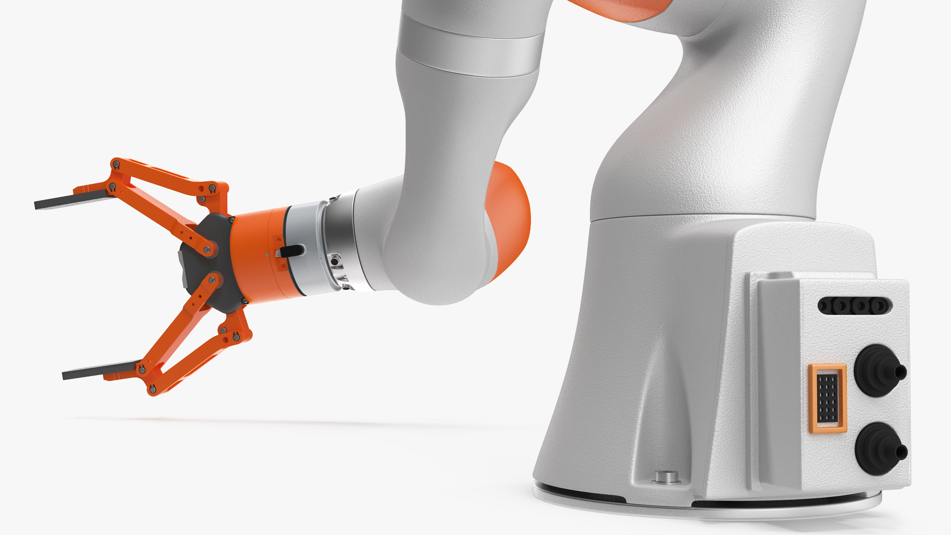 Generic Robot Hand with Two Finger Gripper Rigged 3D model