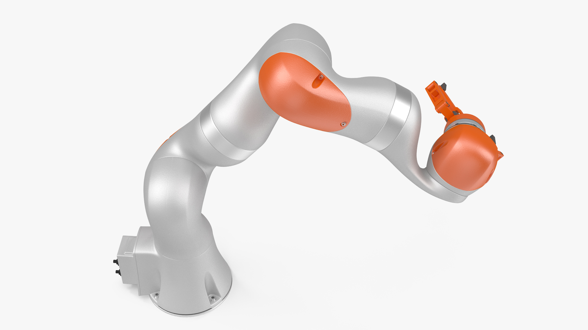 Generic Robot Hand with Two Finger Gripper Rigged 3D model