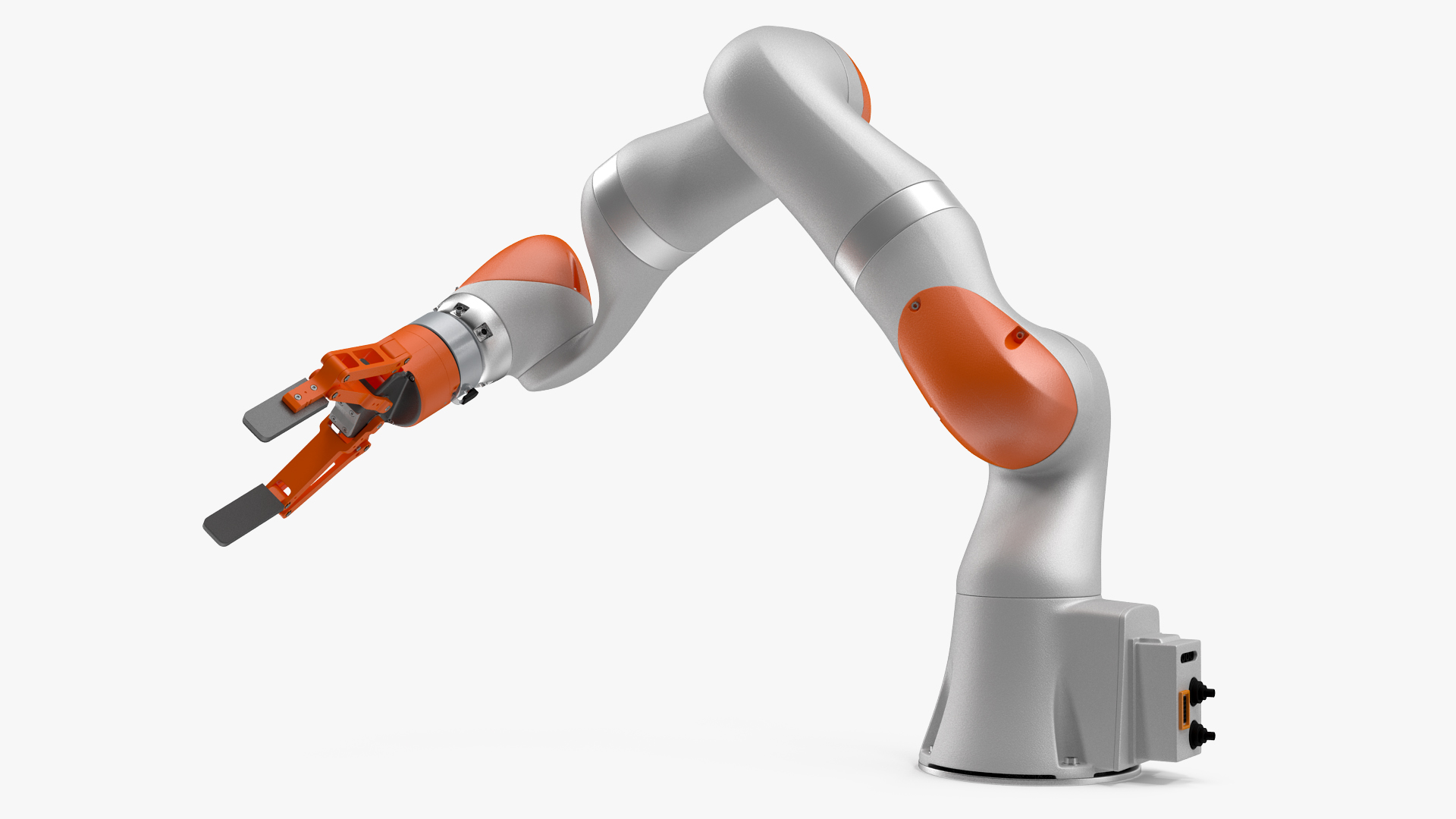 Generic Robot Hand with Two Finger Gripper Rigged 3D model