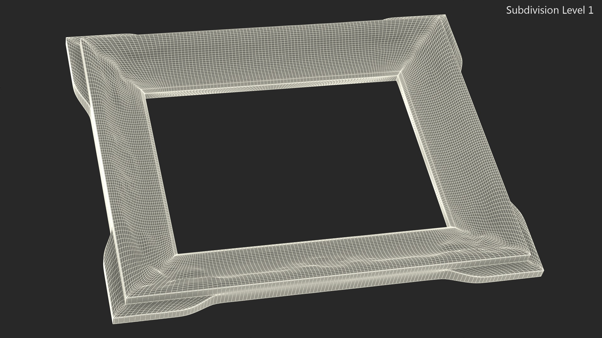 3D Classic Ornate Picture Frame model