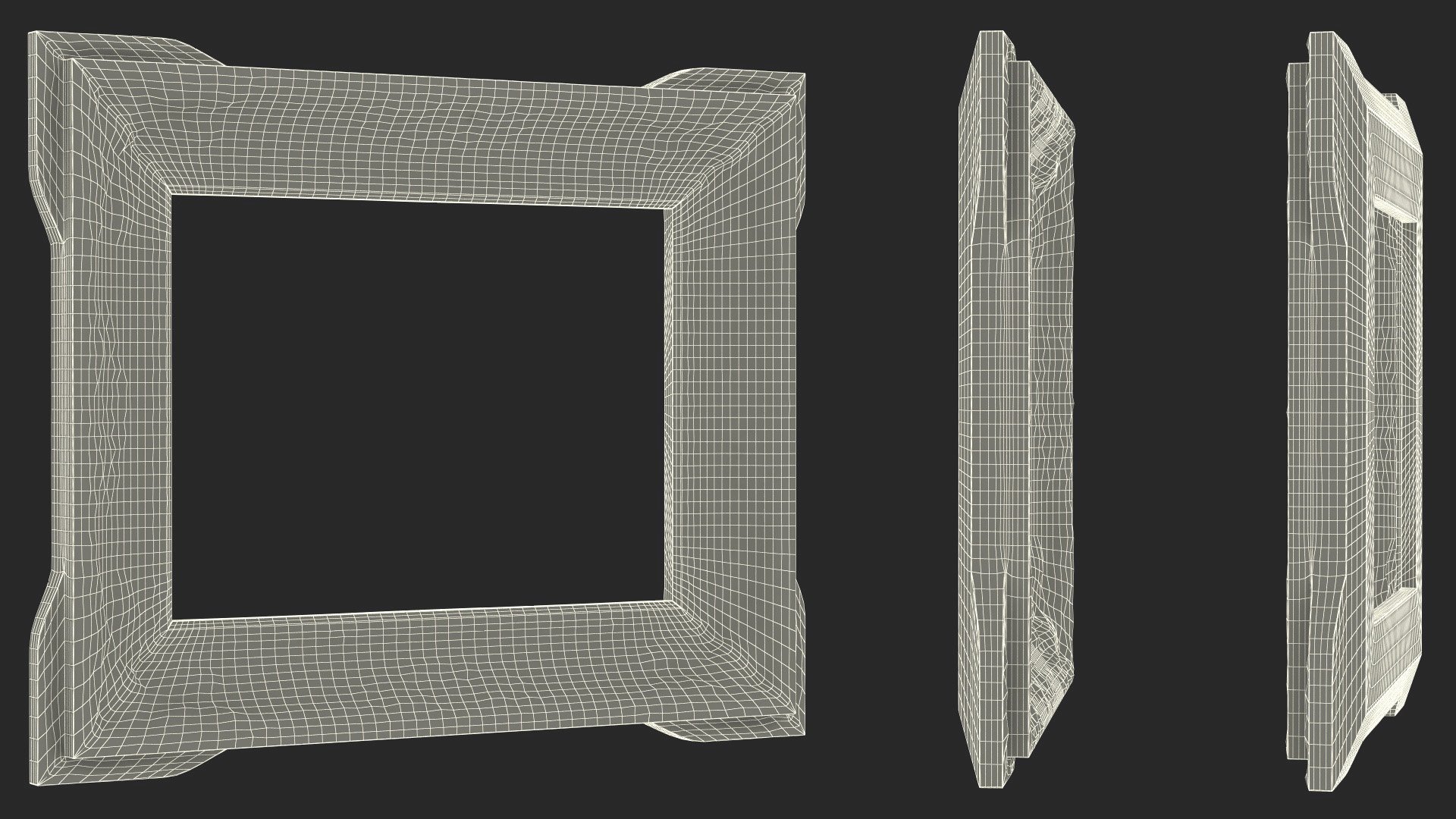 3D Classic Ornate Picture Frame model