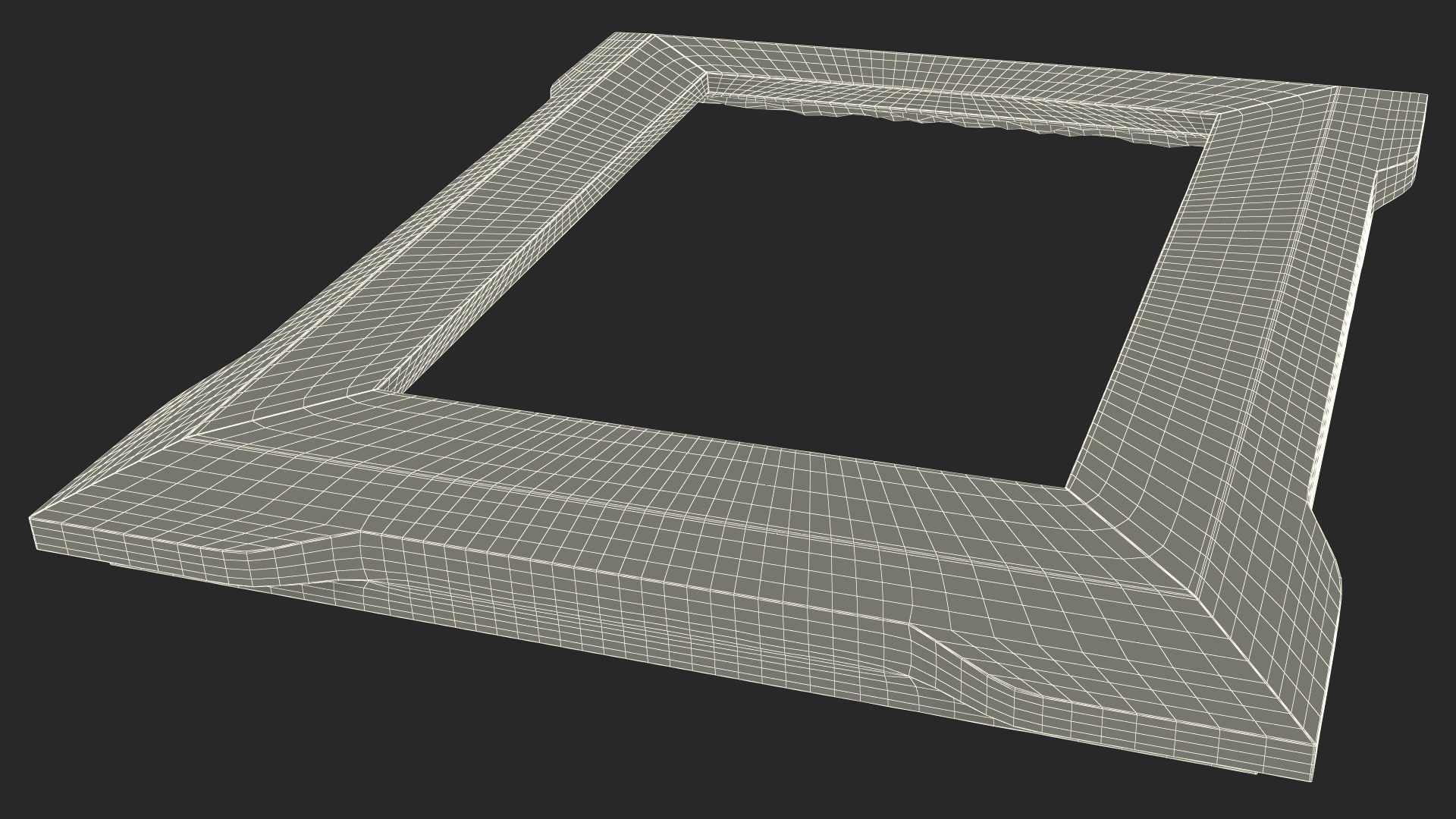 3D Classic Ornate Picture Frame model