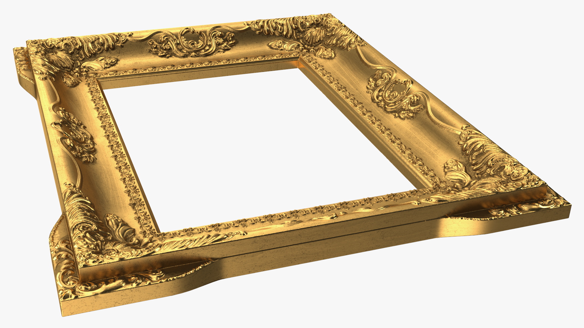 3D Classic Ornate Picture Frame model