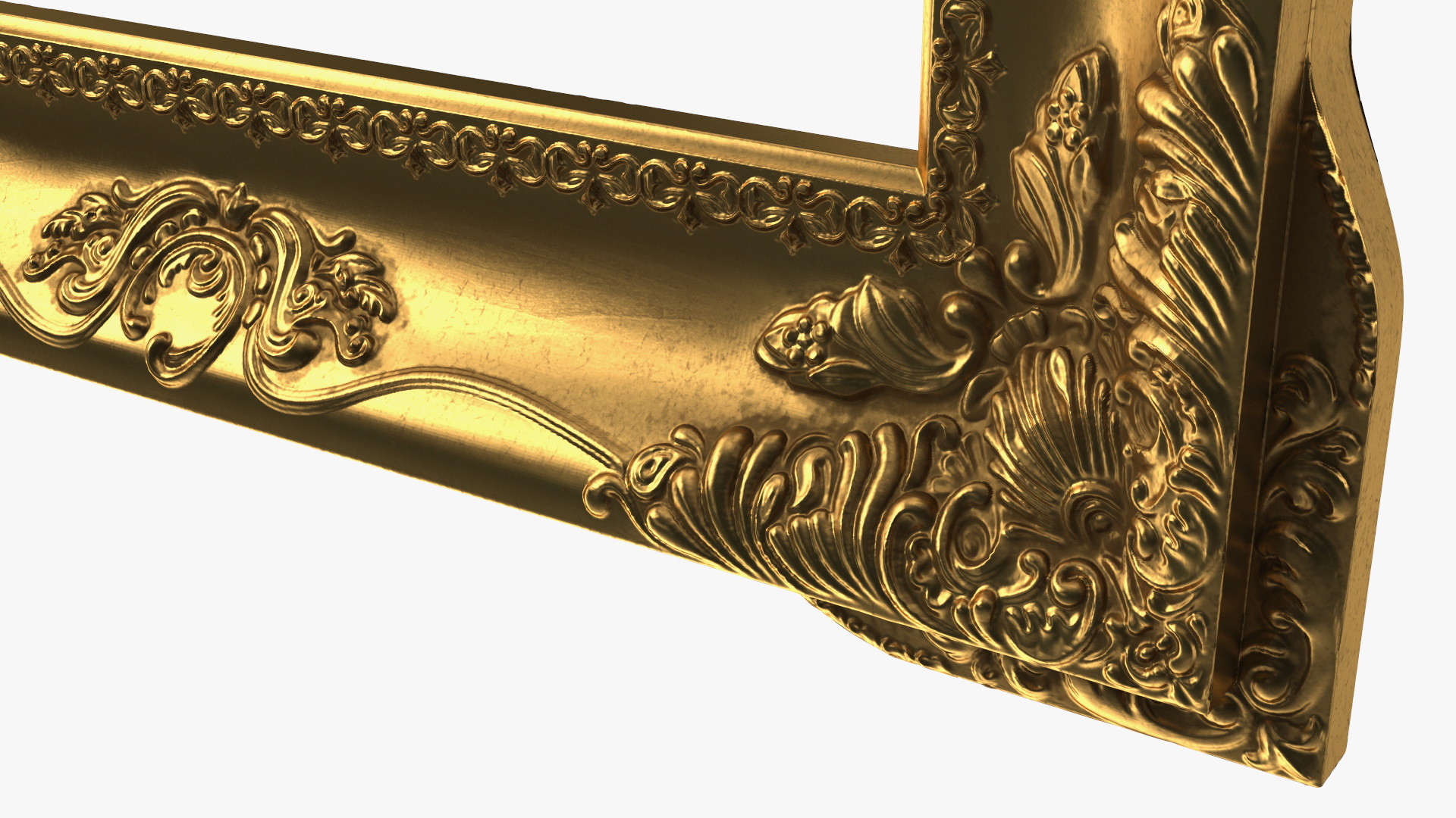 3D Classic Ornate Picture Frame model