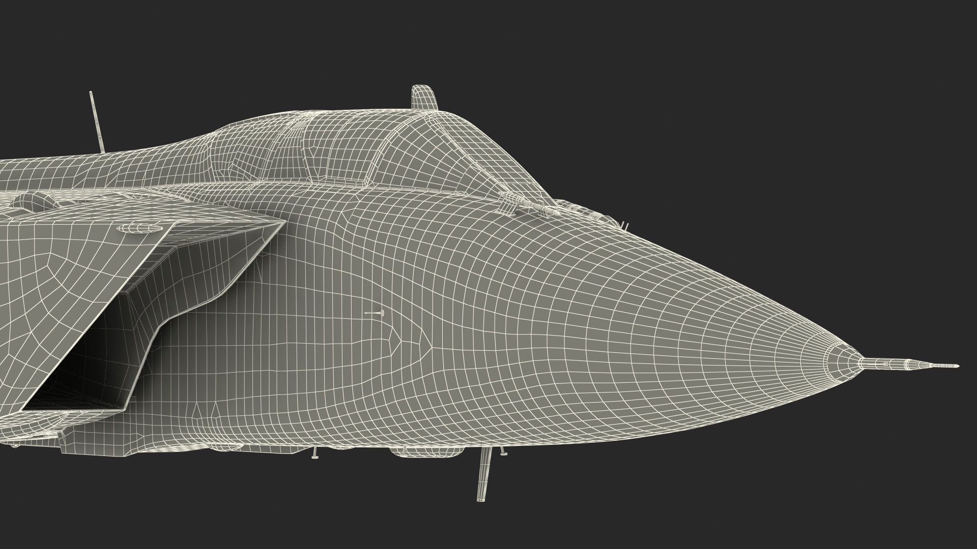 3D Mikoyan MiG-31 Supersonic Interceptor Aircraft Flight model