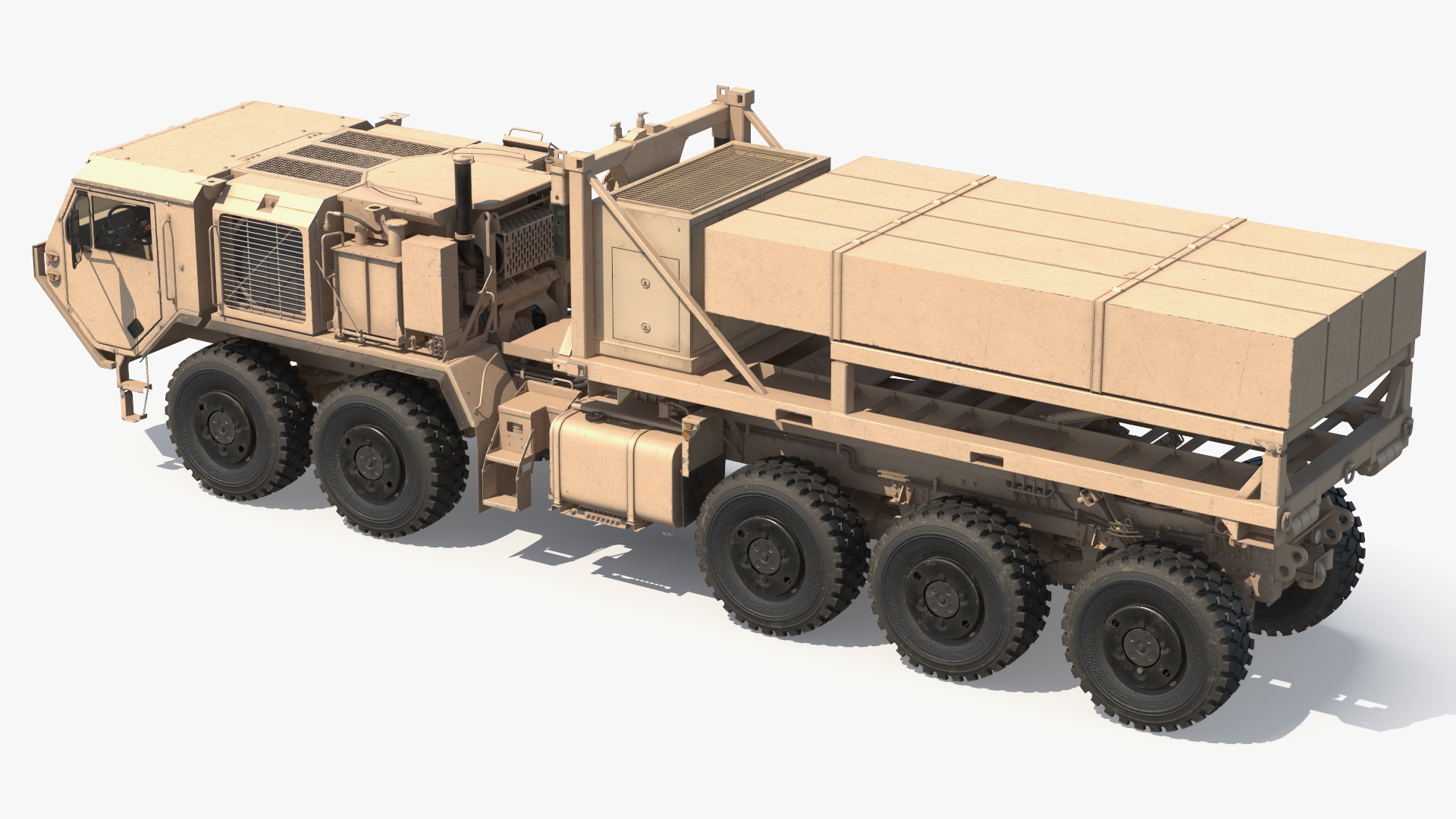 Mobile Missile Launcher System on Truck Desert - view 5