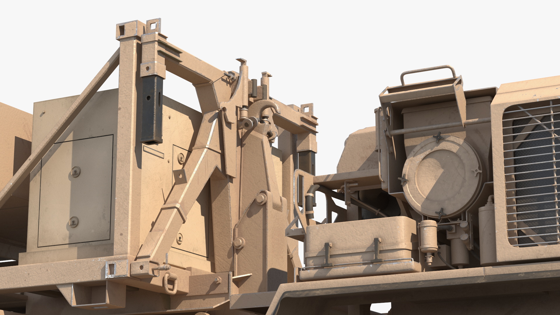 Mobile Missile Launcher System on Truck Desert - view 9