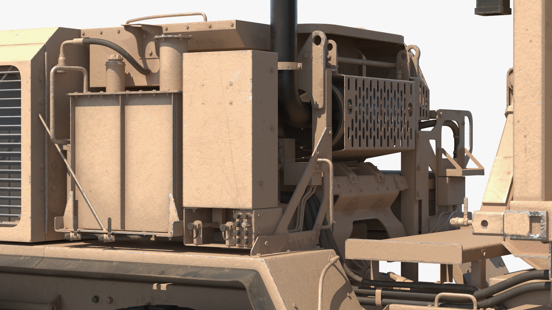 Mobile Missile Launcher System on Truck Desert - view 8
