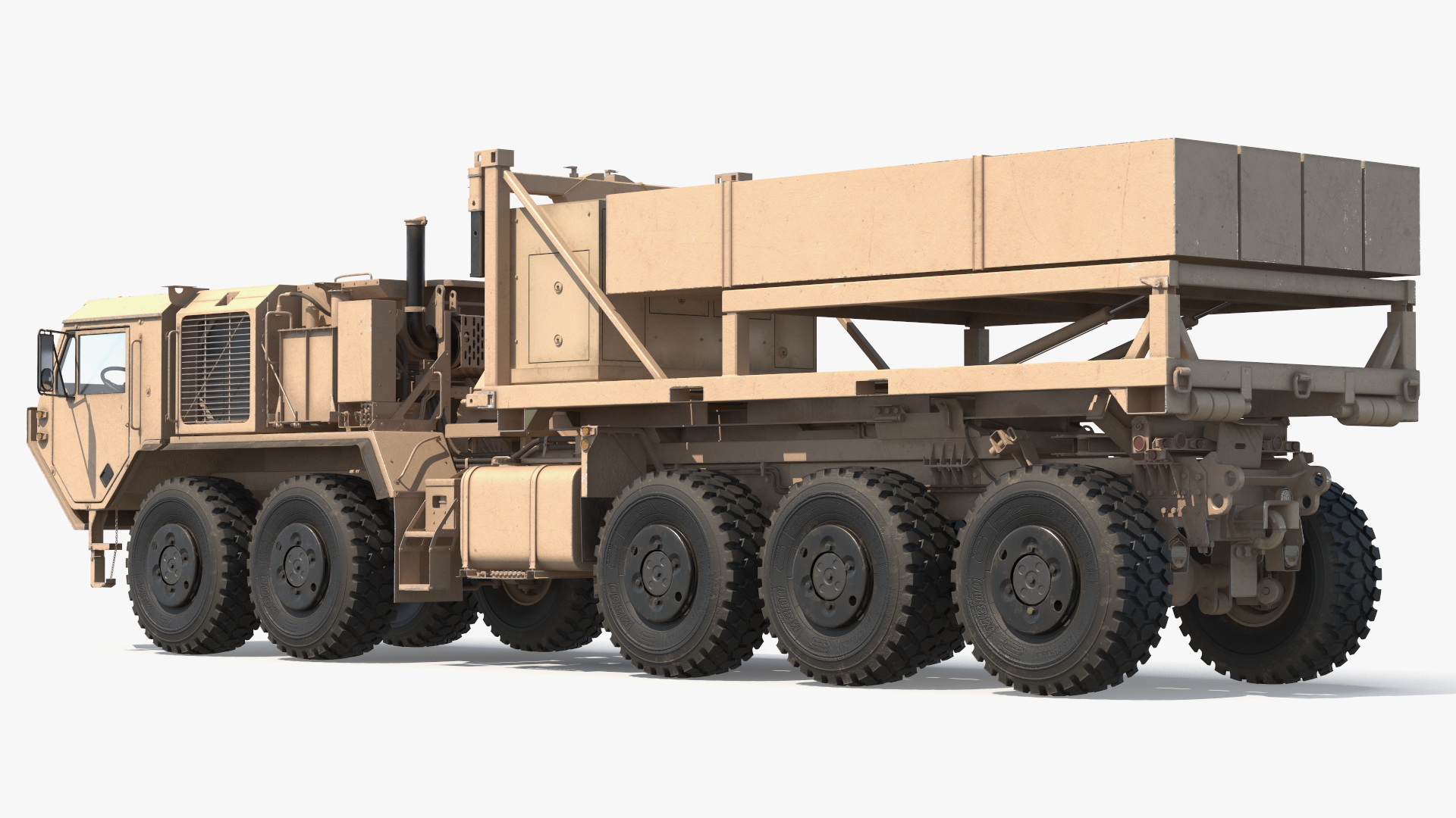 Mobile Missile Launcher System on Truck Desert - view 4