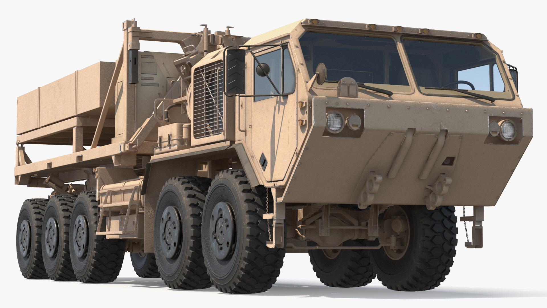 Mobile Missile Launcher System on Truck Desert - view 2