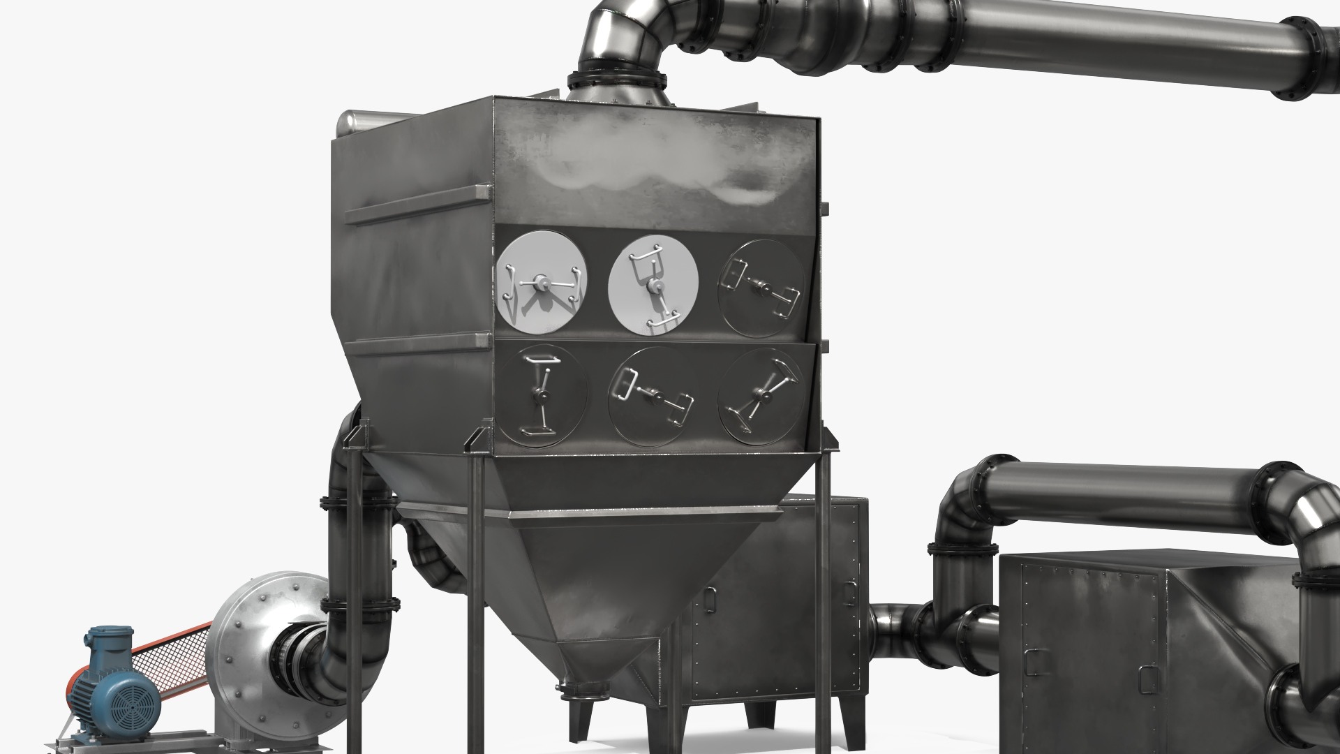 Chemical Processing Fluid Bed Dryer Simplified, view 10