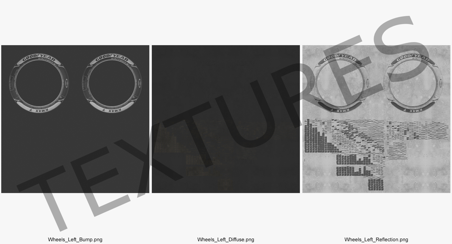 Truck Front Wheel 3D