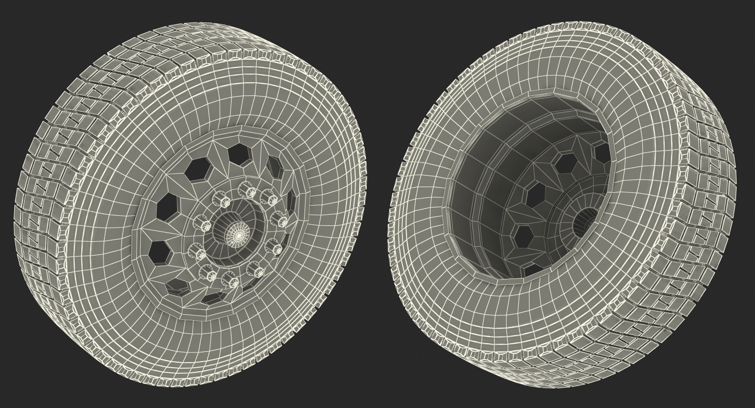 Truck Front Wheel 3D