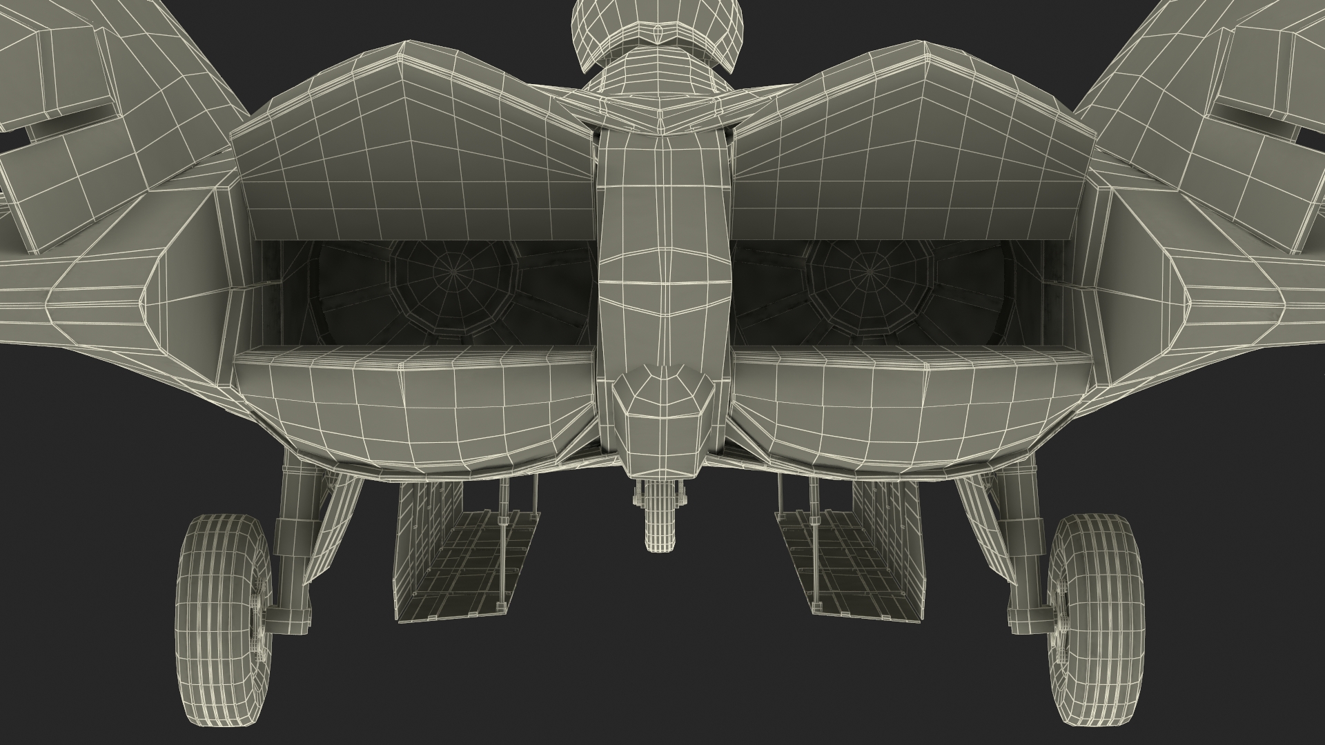 Lockheed Martin F 22 Raptor Rigged 3D model