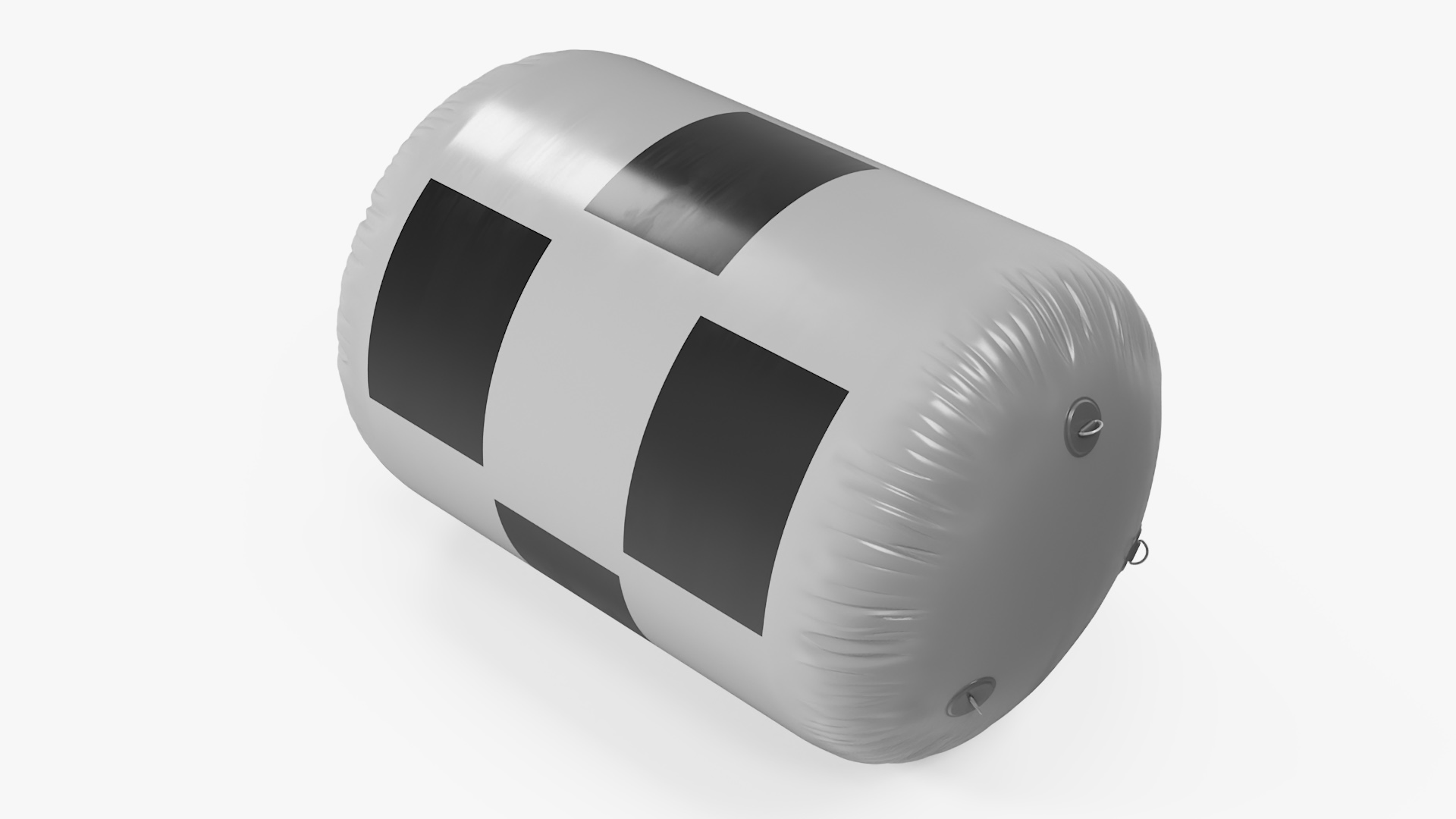 3D model Floating Inflatable Marker Buoy for Water Sport Square Black