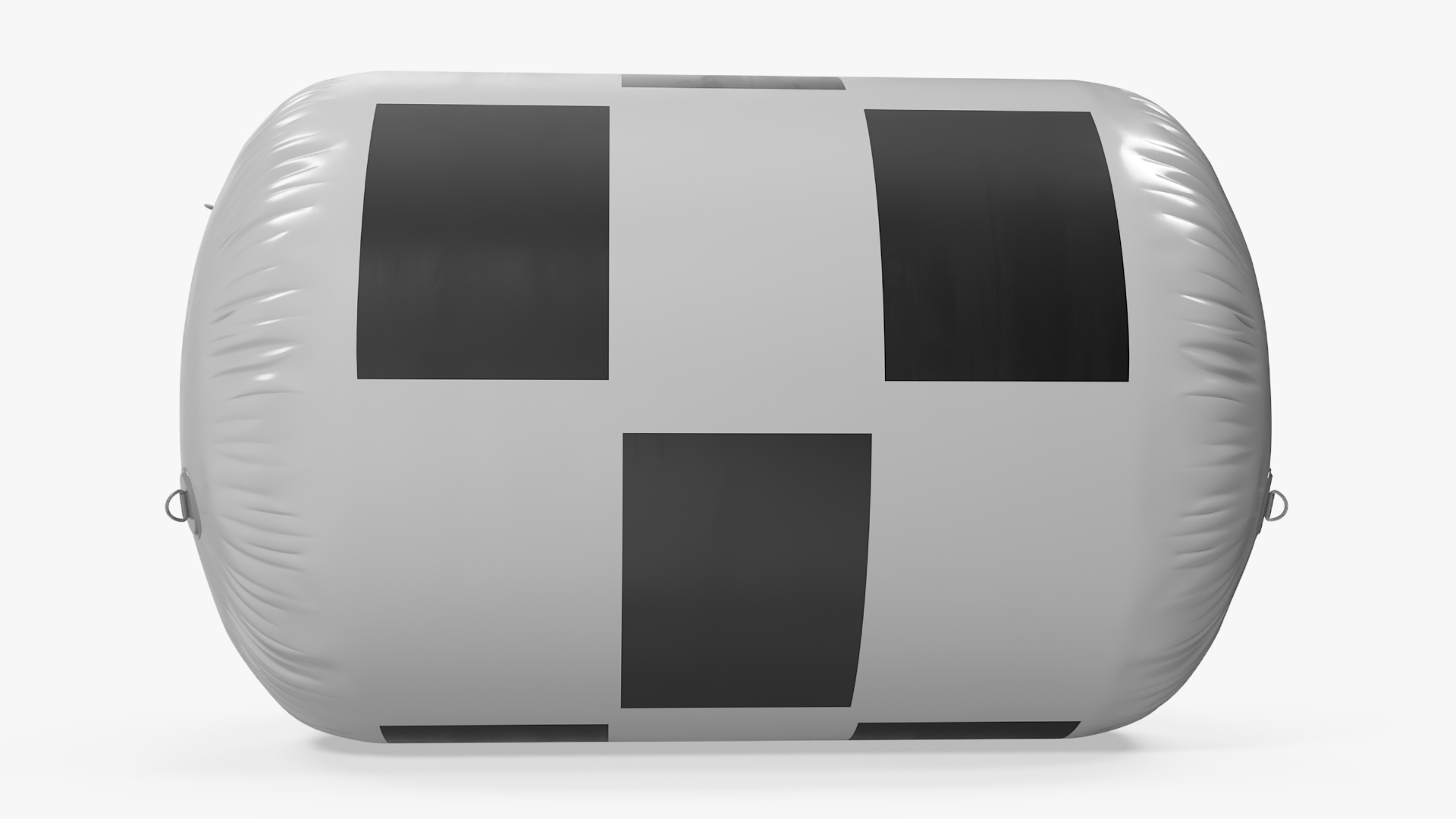 3D model Floating Inflatable Marker Buoy for Water Sport Square Black