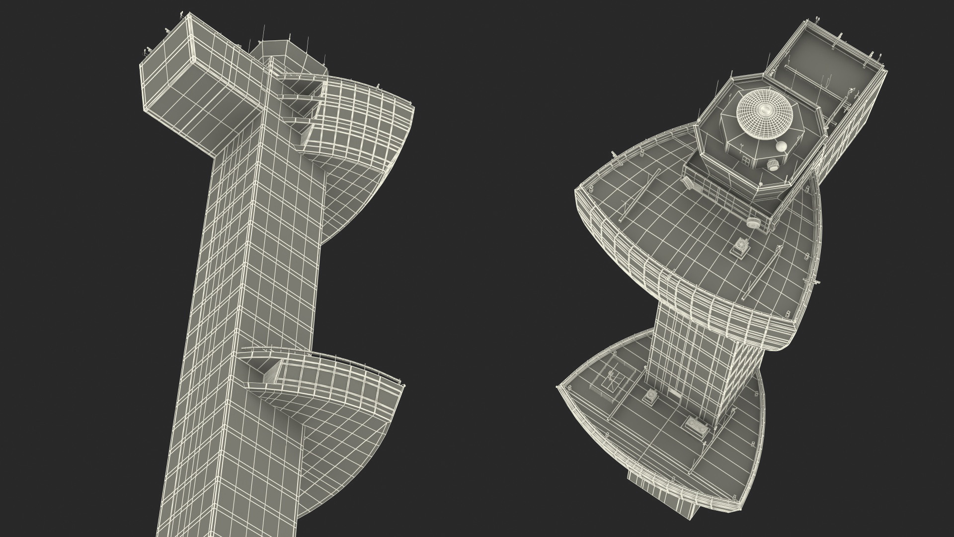 3D model Air Traffic Control Tower