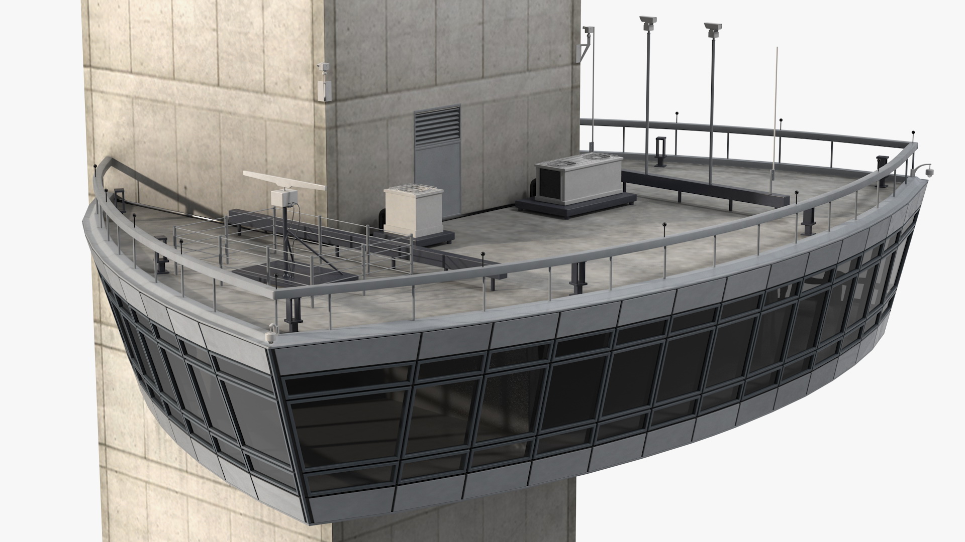 3D model Air Traffic Control Tower