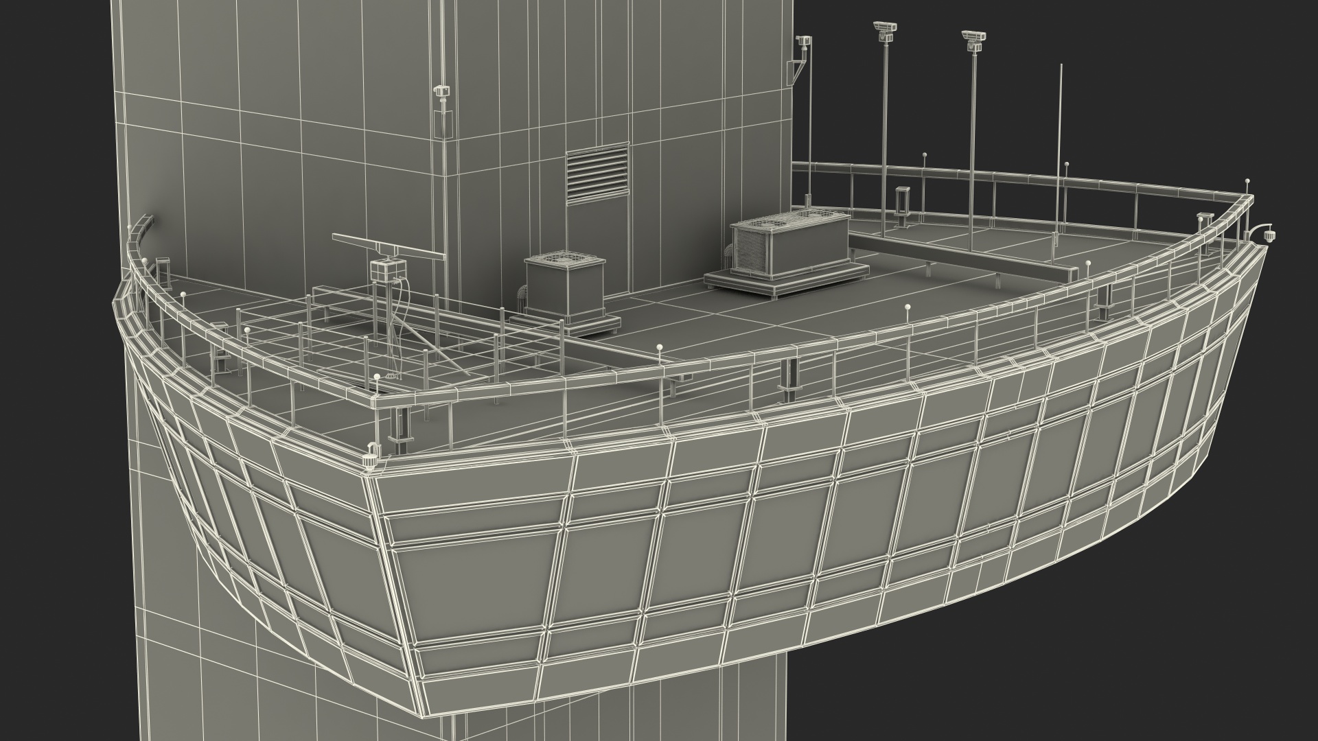 3D model Air Traffic Control Tower