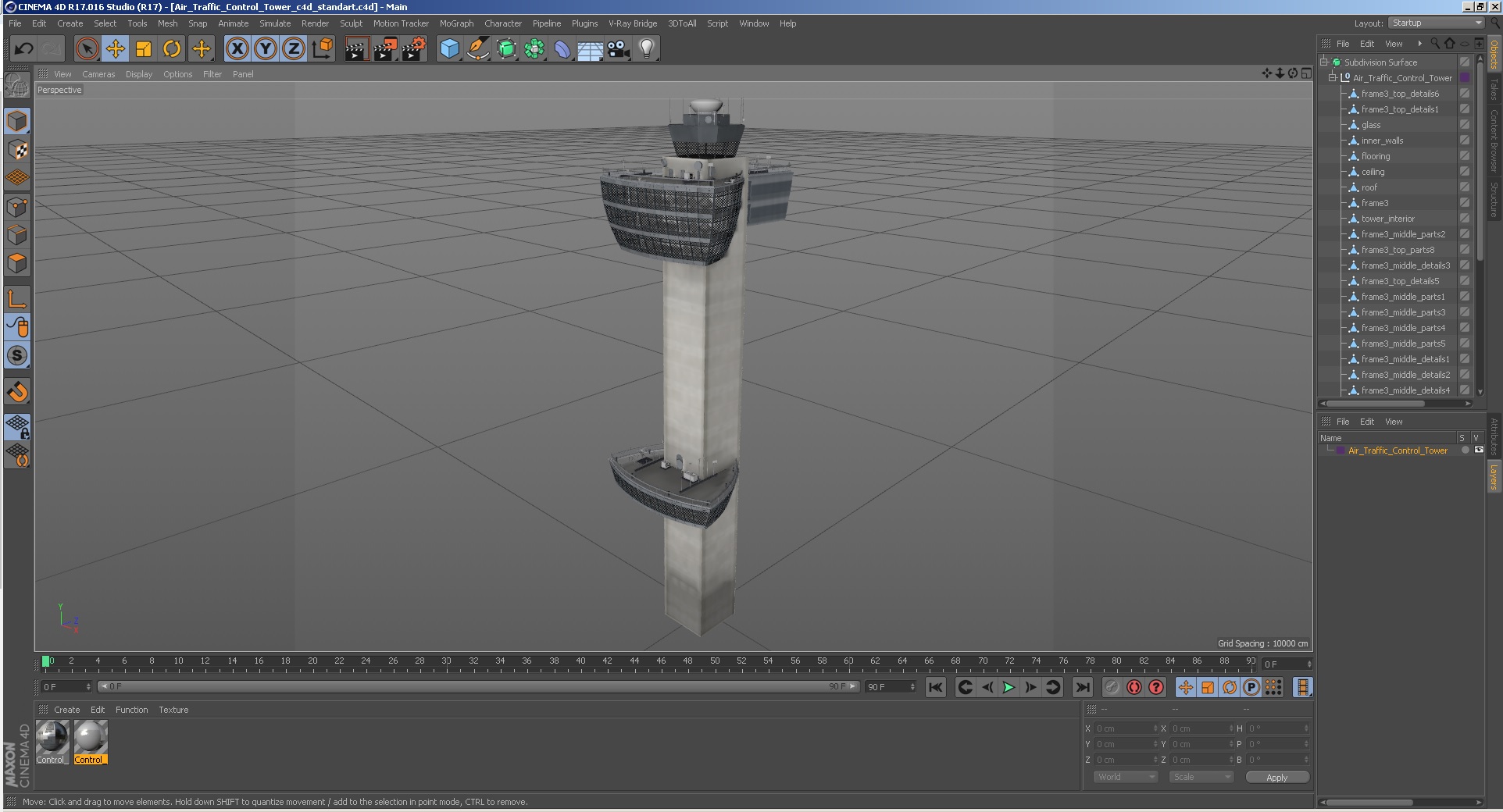 3D model Air Traffic Control Tower