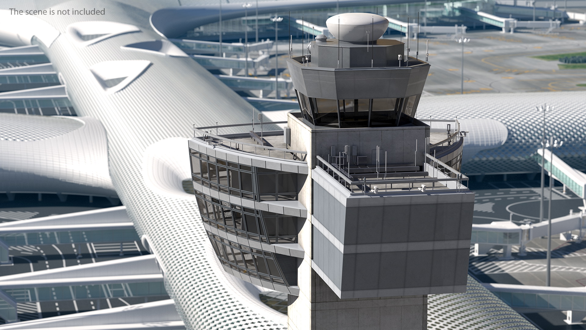 3D model Air Traffic Control Tower