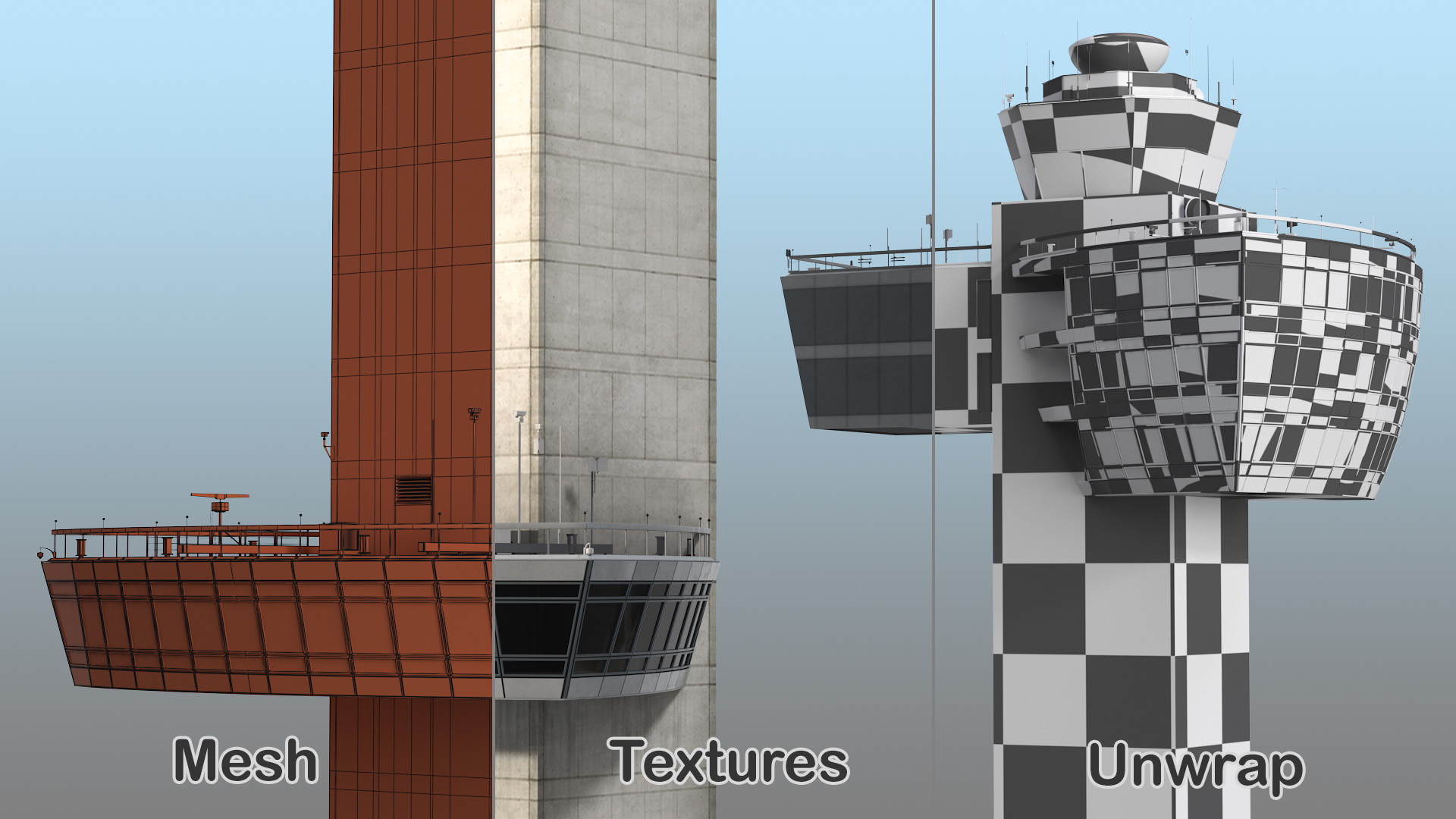 3D model Air Traffic Control Tower