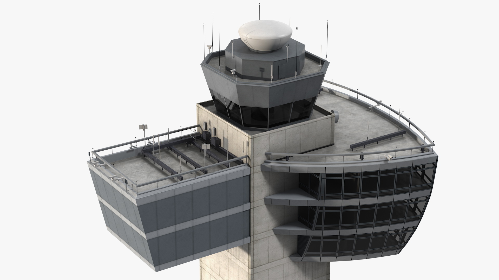 3D model Air Traffic Control Tower