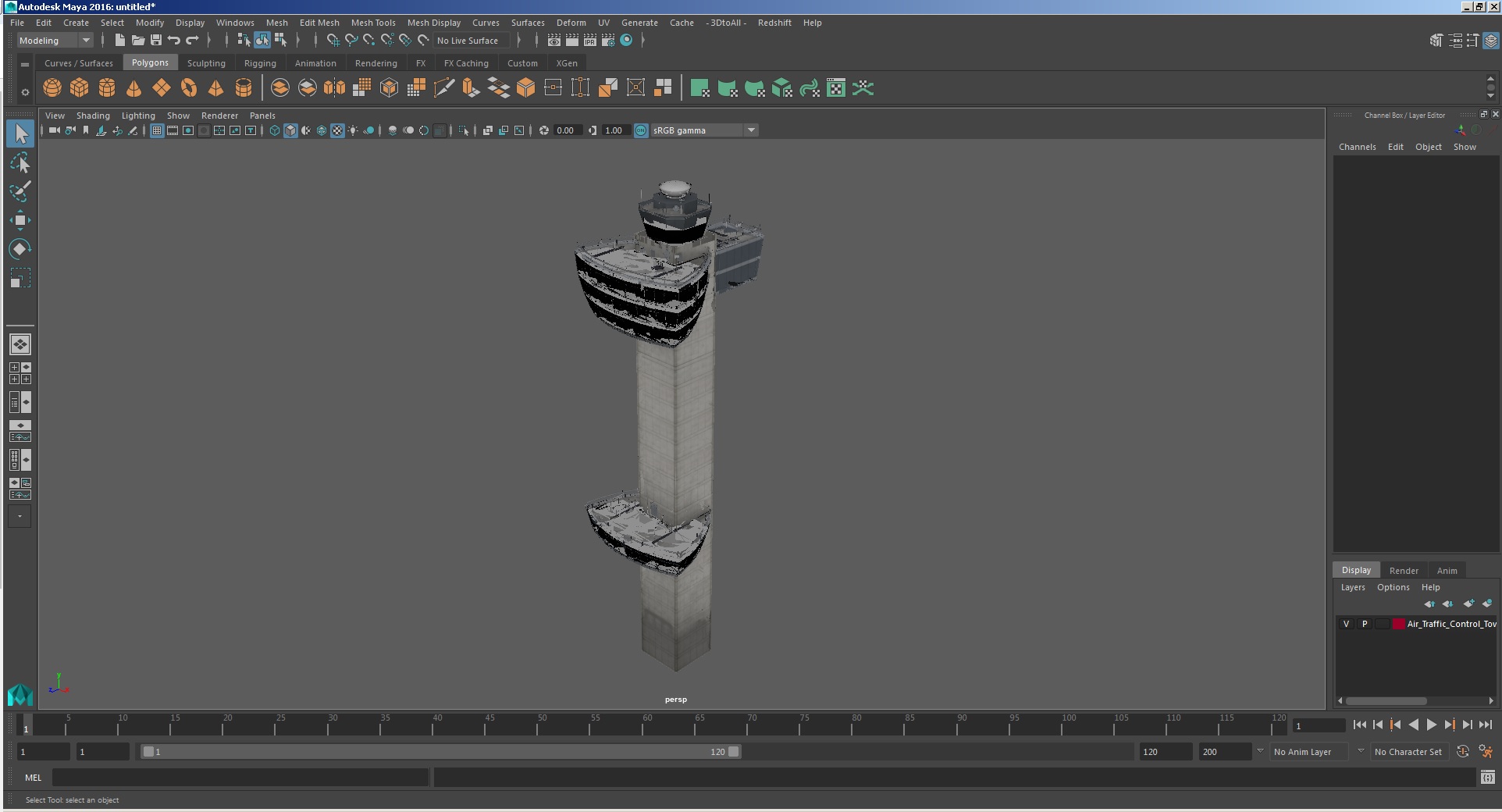 3D model Air Traffic Control Tower