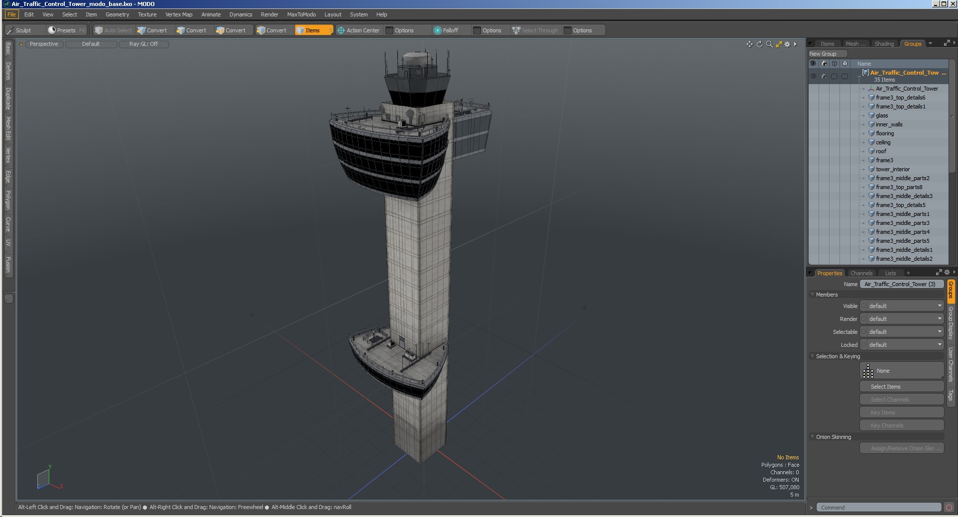 3D model Air Traffic Control Tower