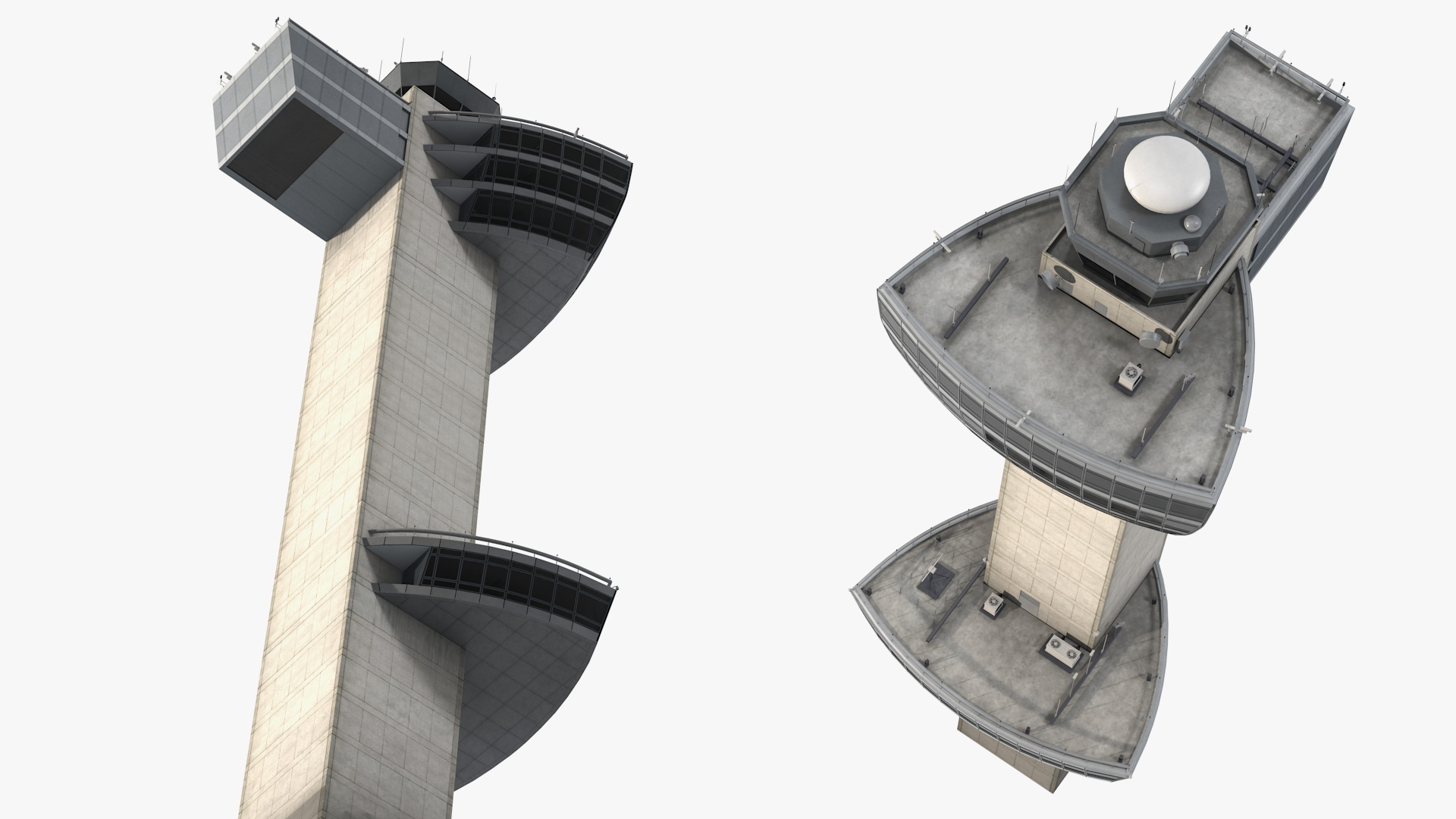 3D model Air Traffic Control Tower