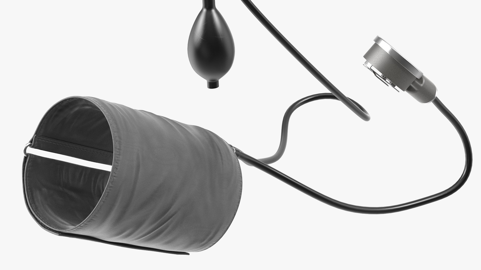 BPL Manual Aneroid Sphygmomanometer Inflated 3D model
