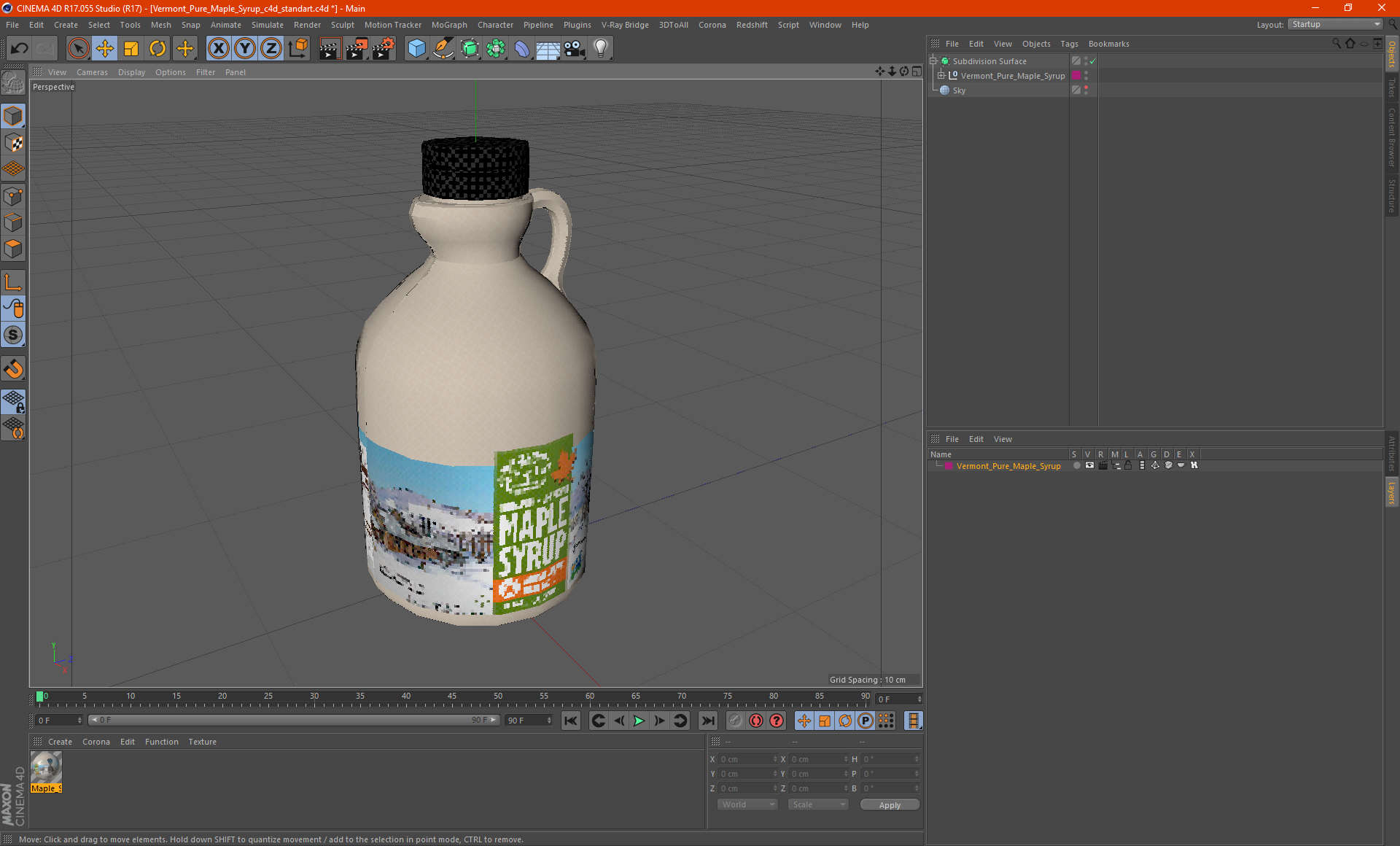 Vermont Pure Maple Syrup 3D model