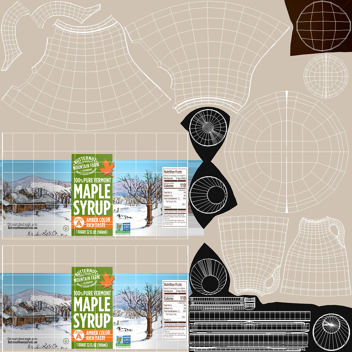 Vermont Pure Maple Syrup 3D model