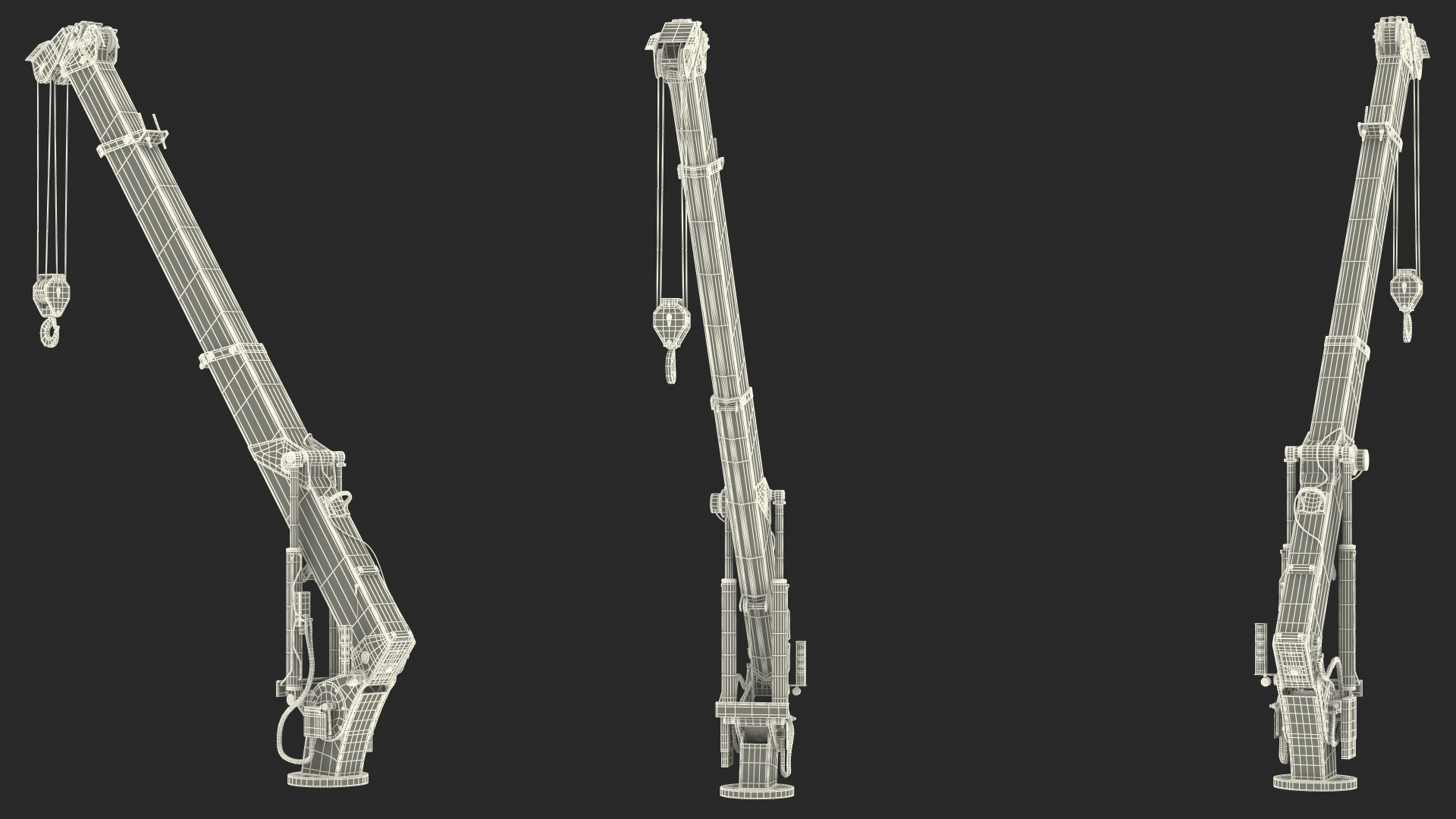 3D Heavy Duty Hydraulic Crane
