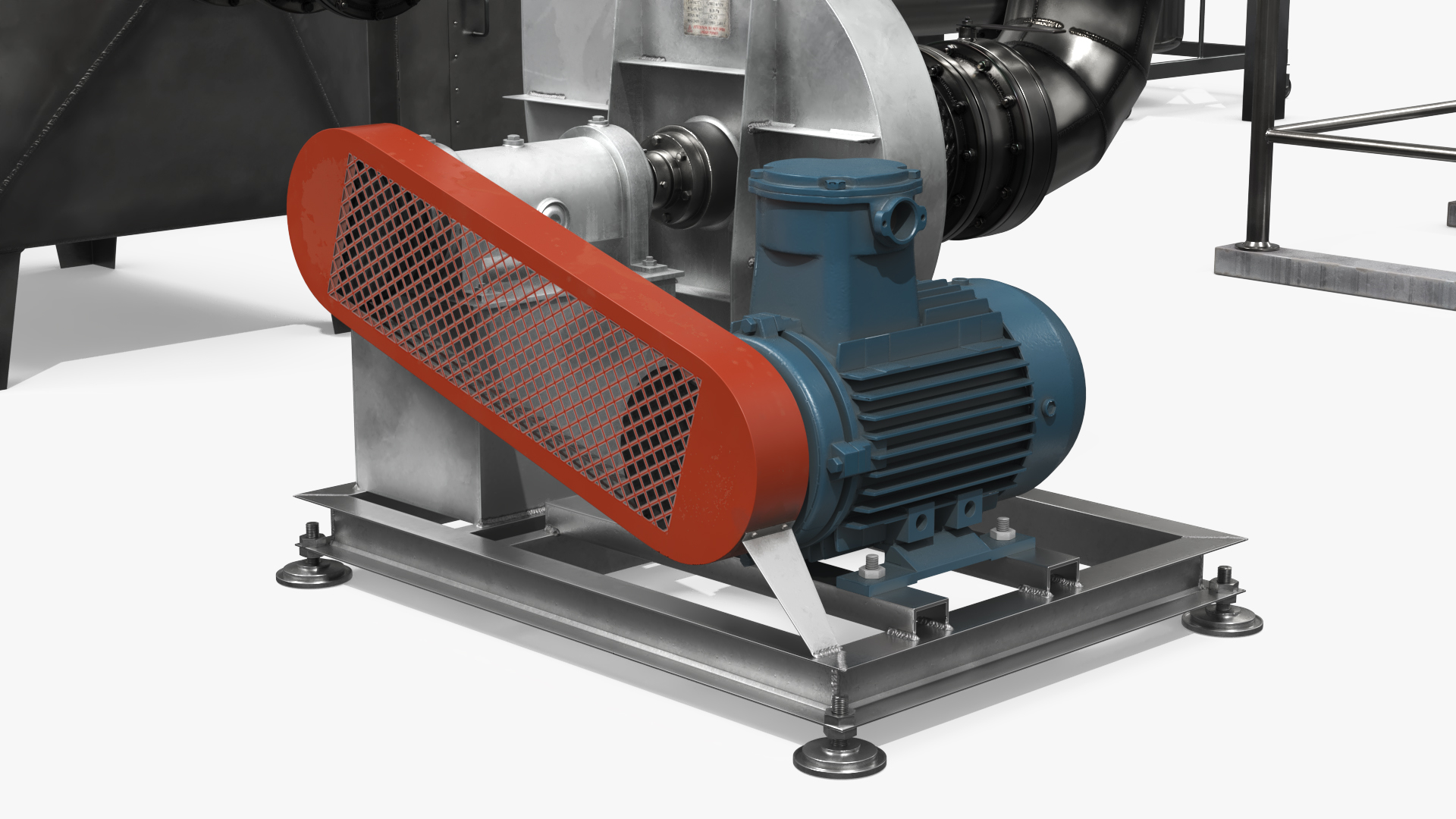 Industrial Fluid Bed Dryer System with Piping, view 12