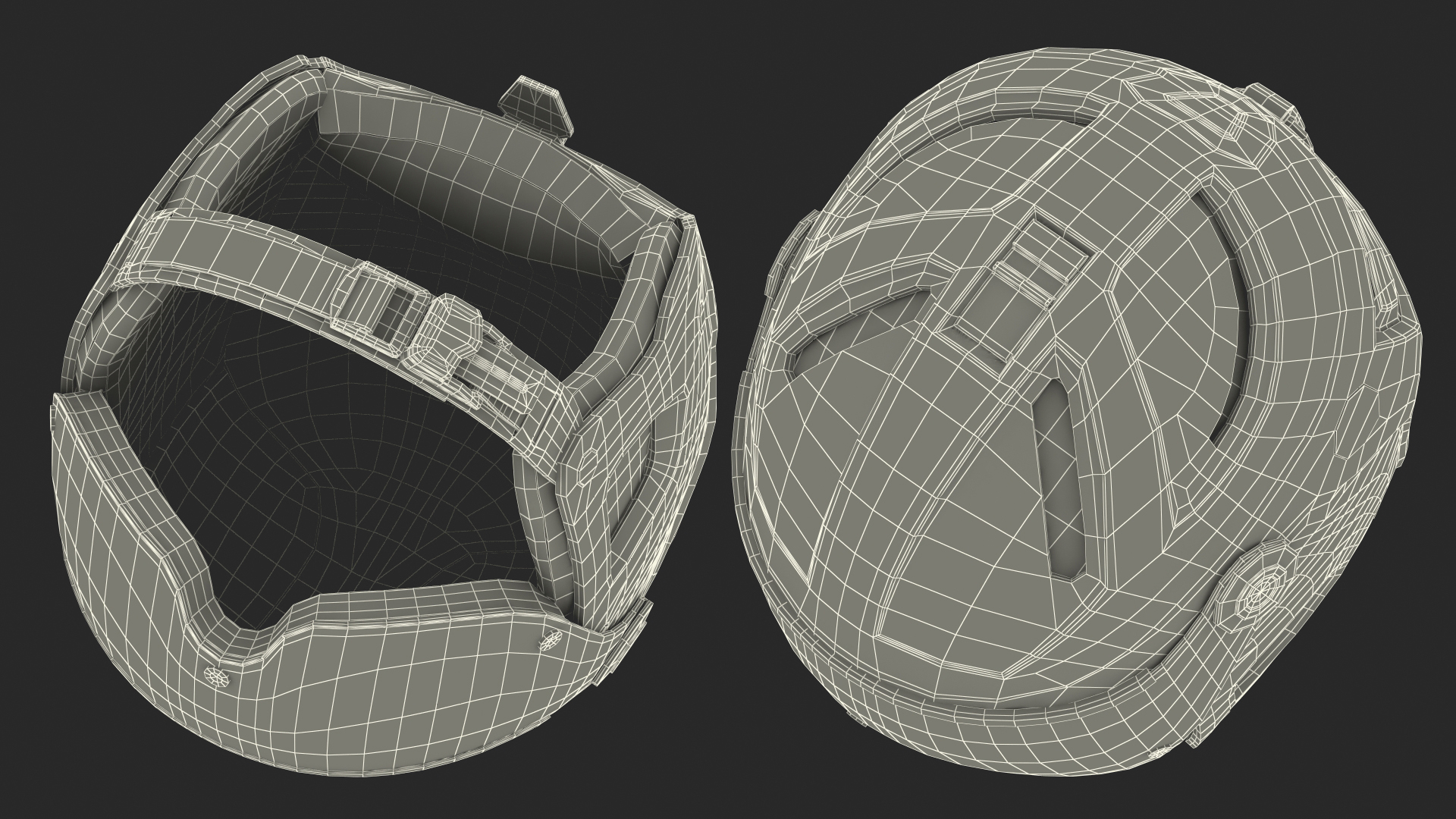 3D Ski Helmet Black