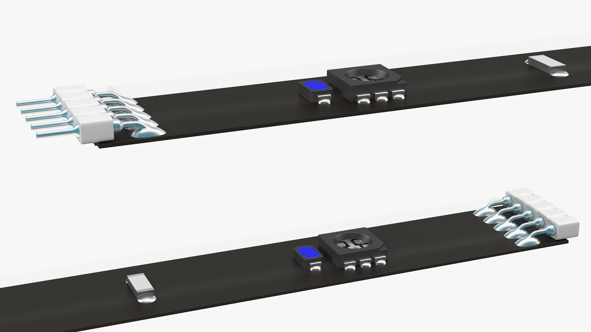 3D LED Strip Bar model