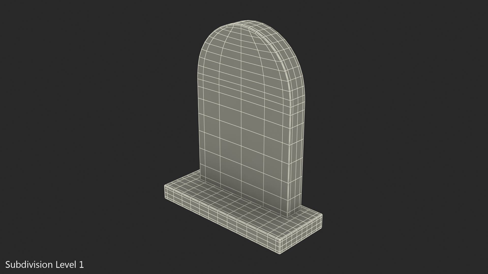 Marble Gravestone 3D