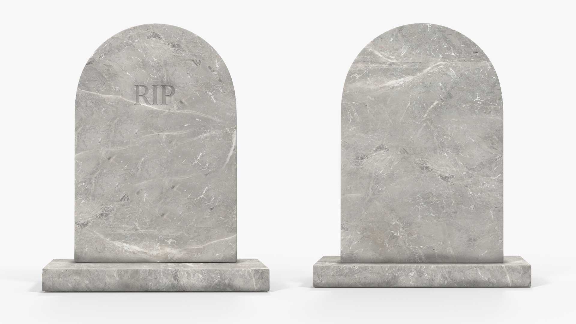 Marble Gravestone 3D