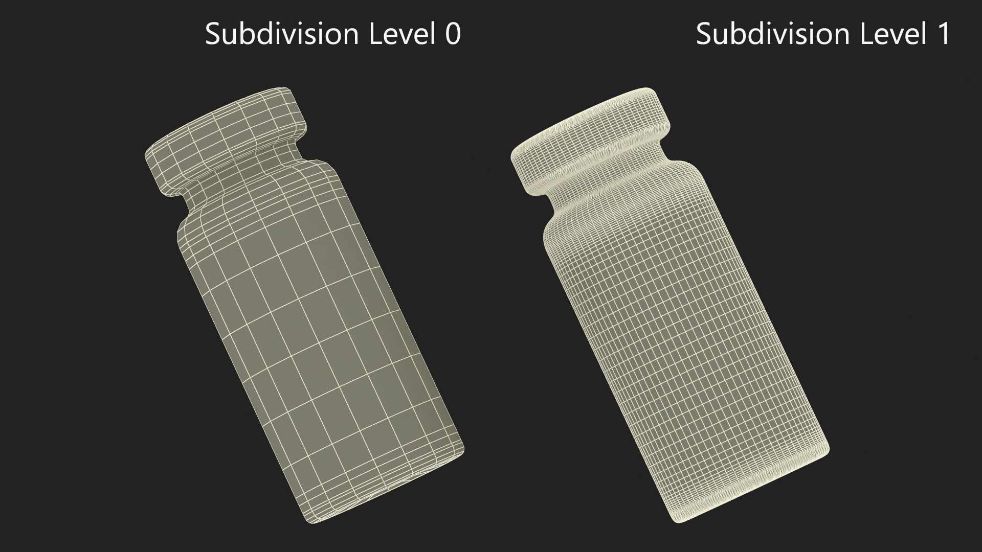 3D Short 10mL Serum Vial Blue