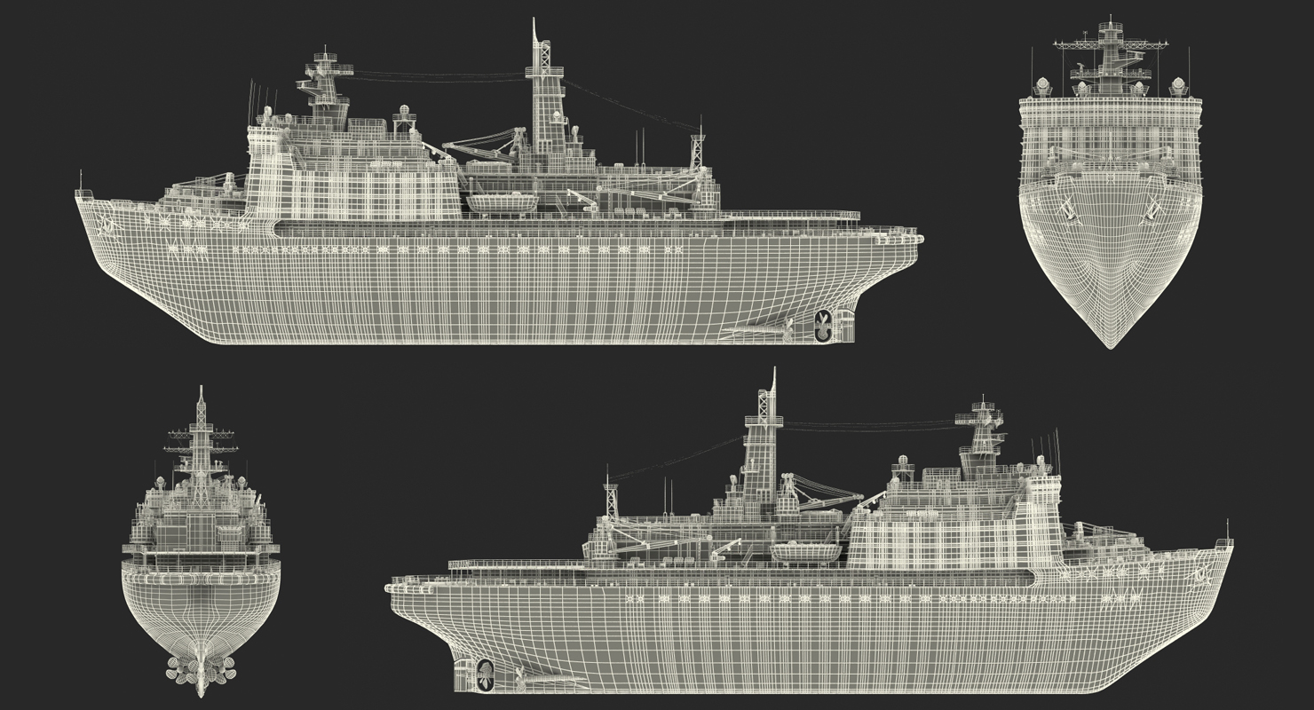 Nuclear Powered Icebreaker Yamal 3D
