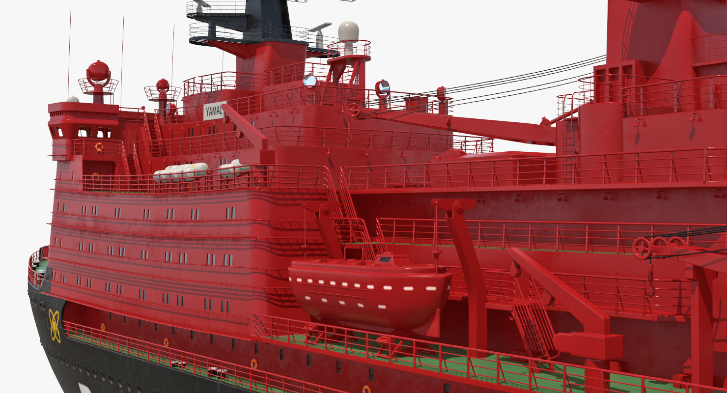 Nuclear Powered Icebreaker Yamal 3D
