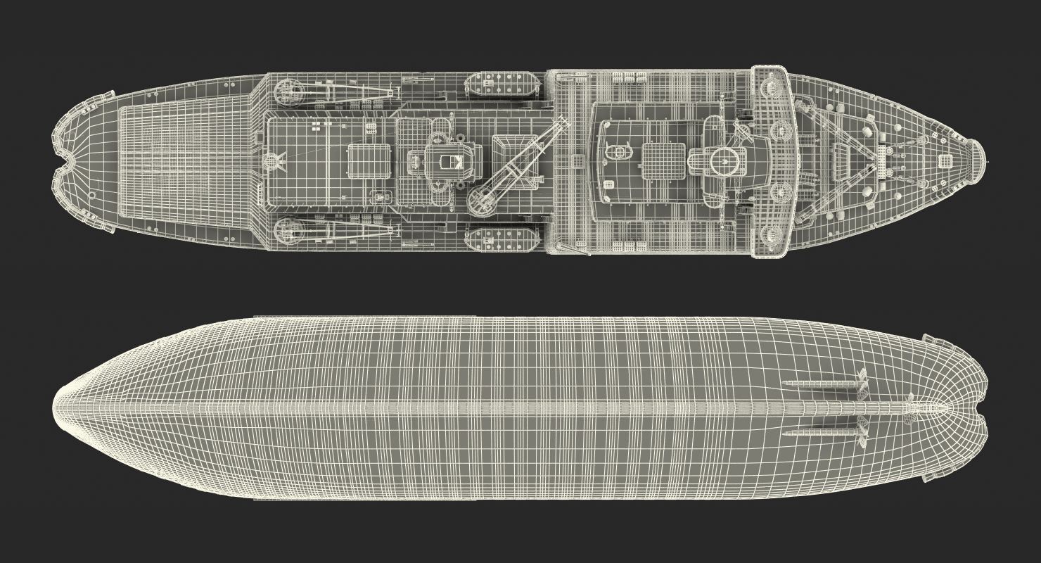 Nuclear Powered Icebreaker Yamal 3D