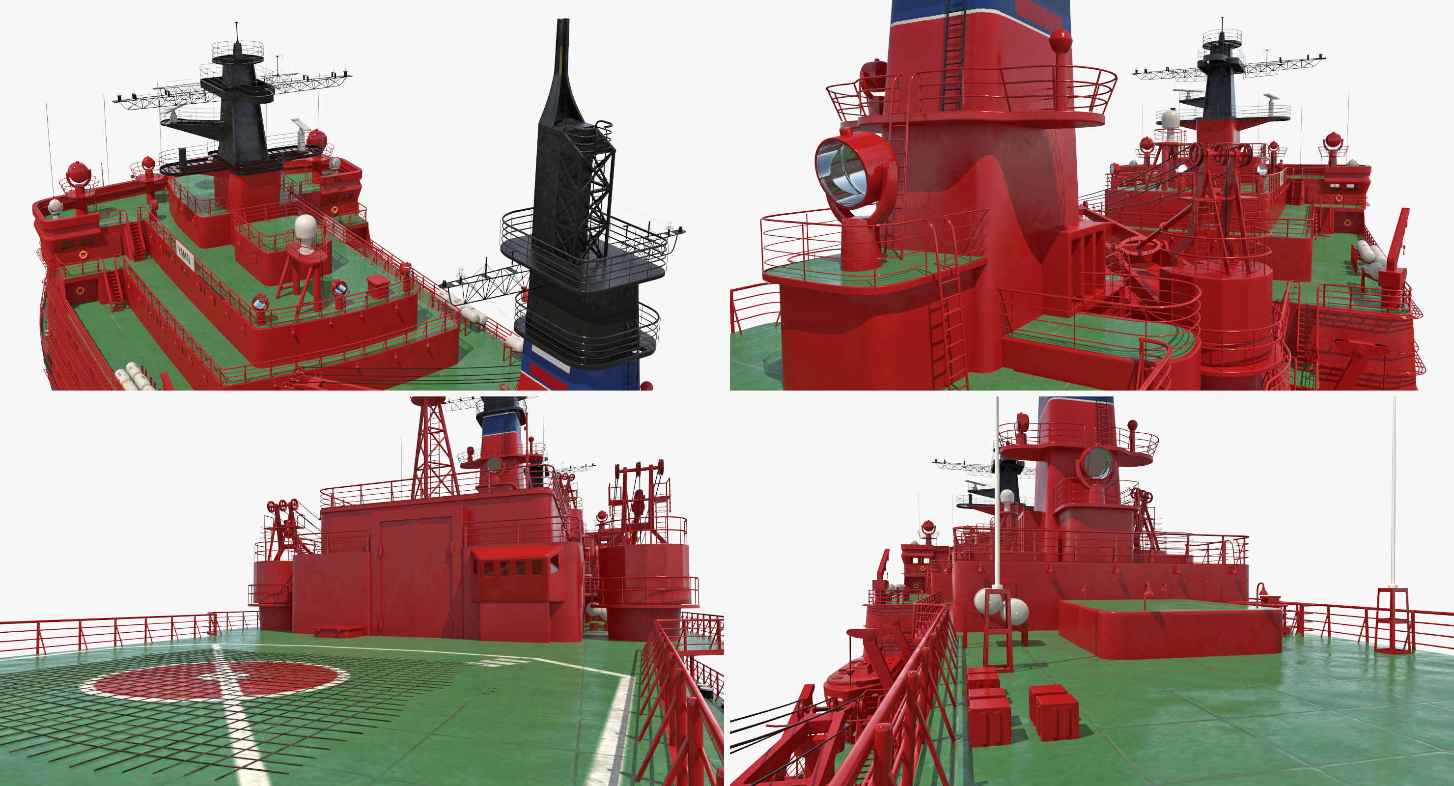 Nuclear Powered Icebreaker Yamal 3D