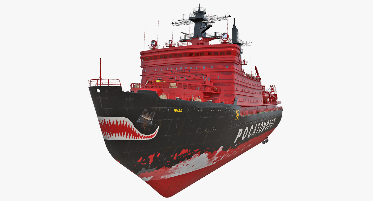 Nuclear Powered Icebreaker Yamal 3D